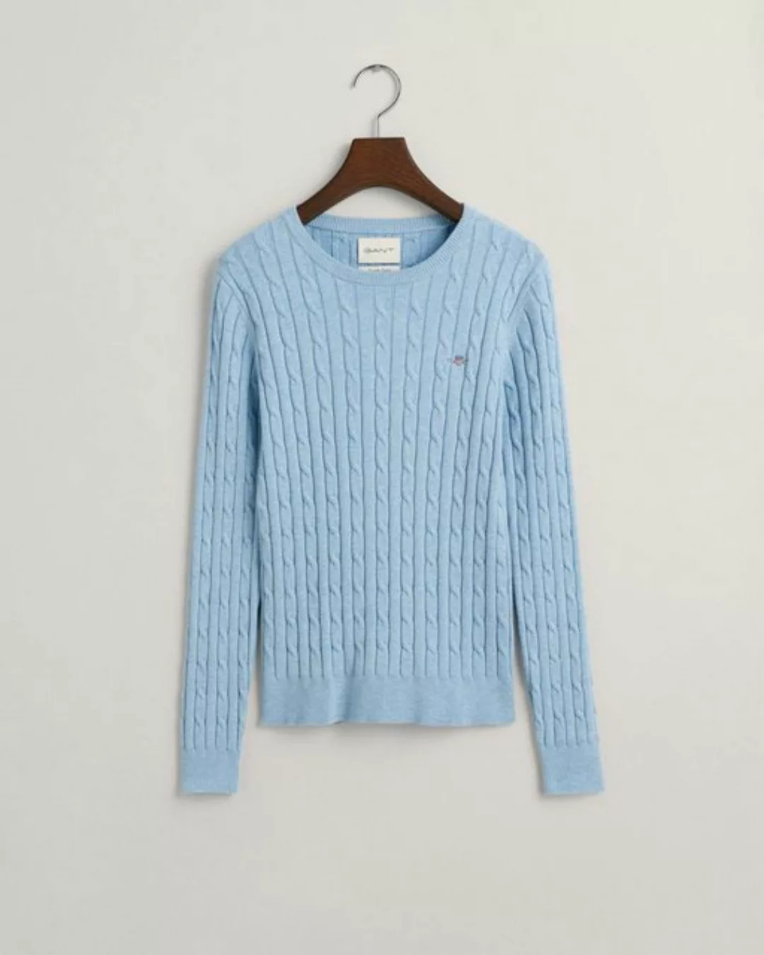 Gant Sweatshirt STRETCH COTTON CABLE C-NECK günstig online kaufen