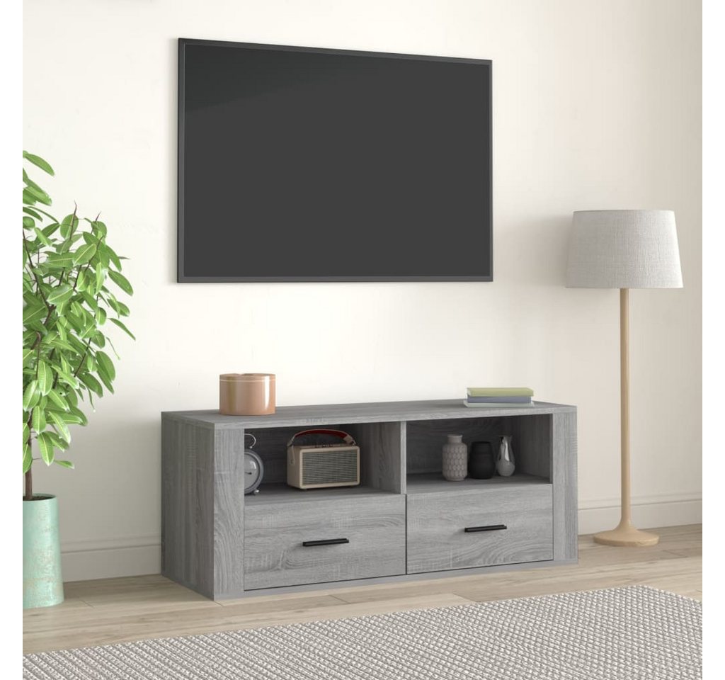 vidaXL TV-Schrank TV-Schrank Grau Sonoma 100x35x40 cm Spanplatte Lowboard F günstig online kaufen