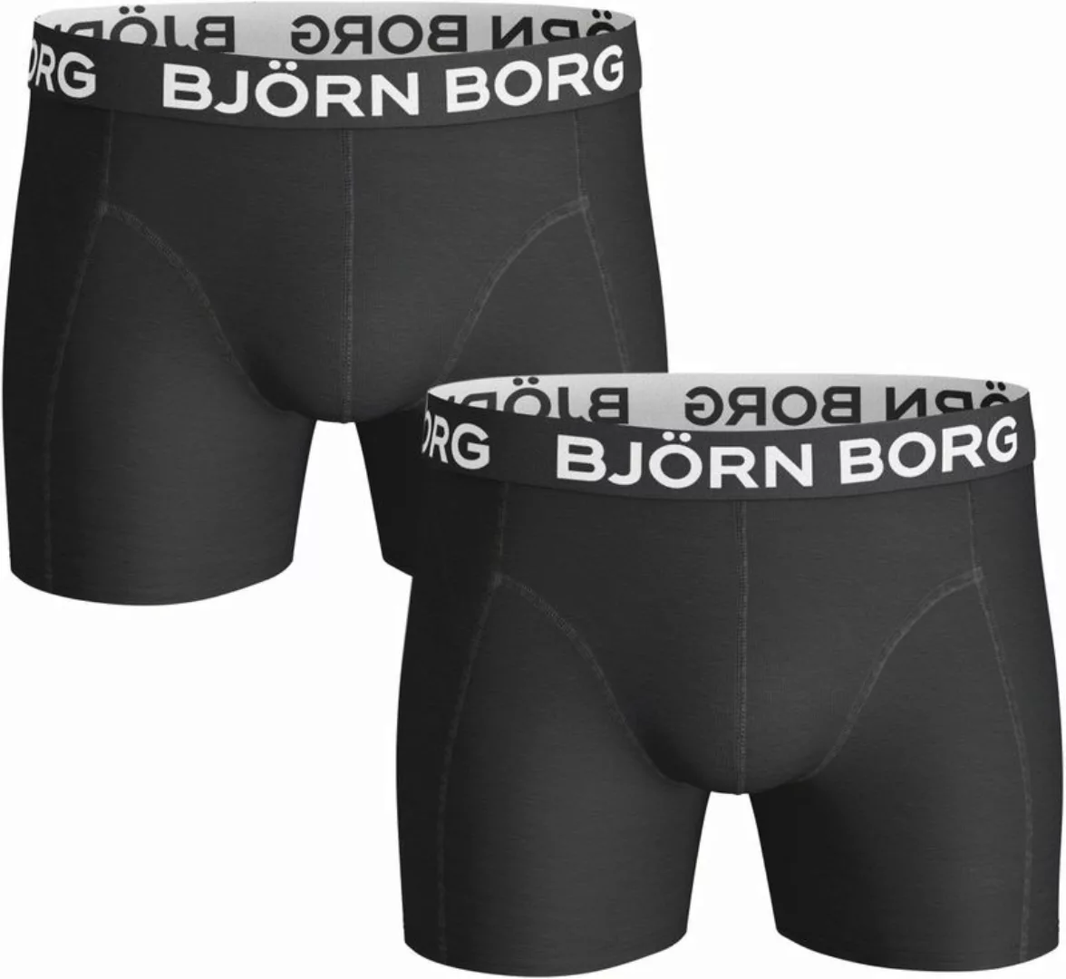 Björn Borg Shorts Solid Black 2er-Pack - Größe M günstig online kaufen