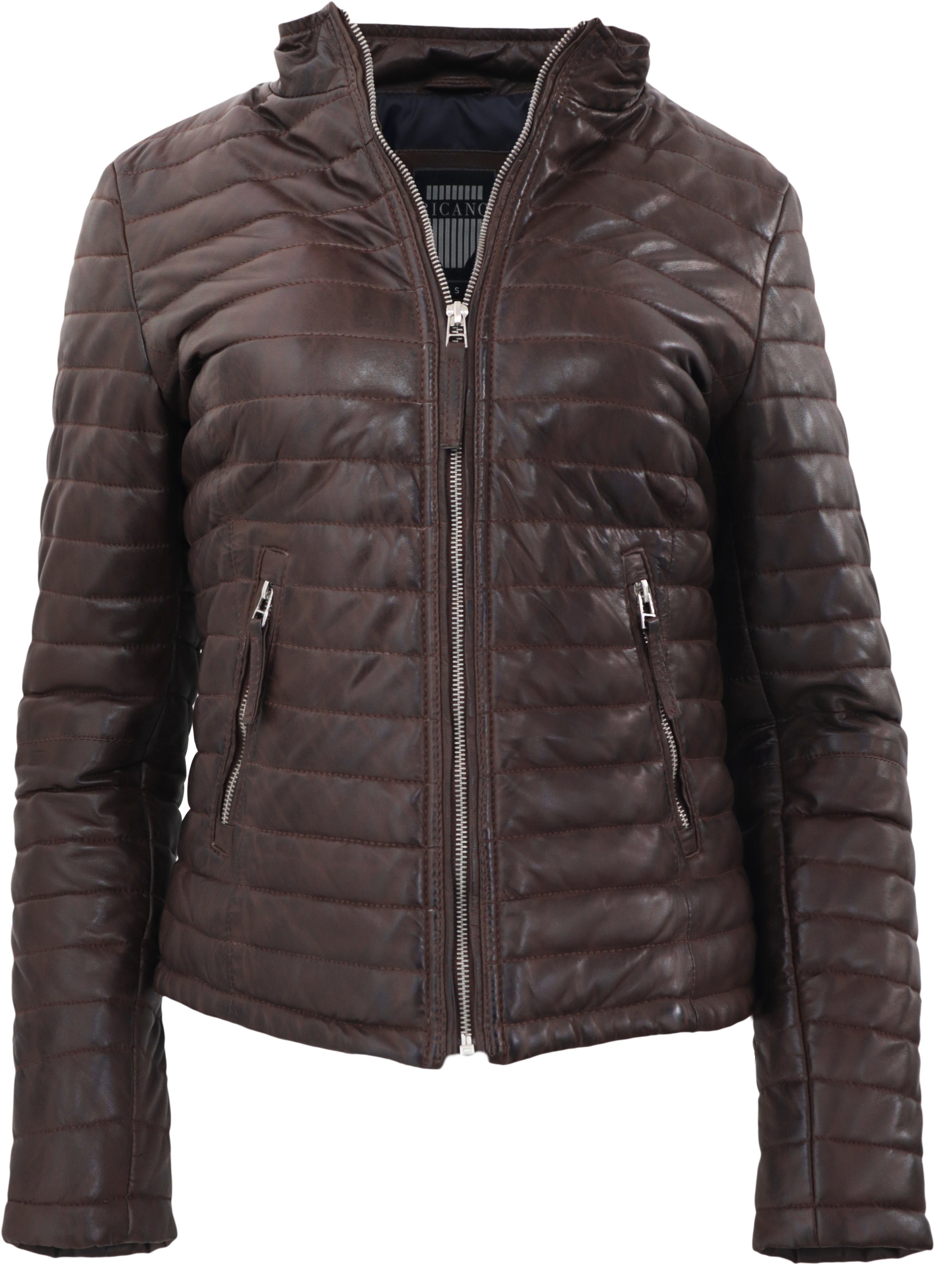 RICANO Lederjacke Padded hochwertiges Lamm Leder günstig online kaufen