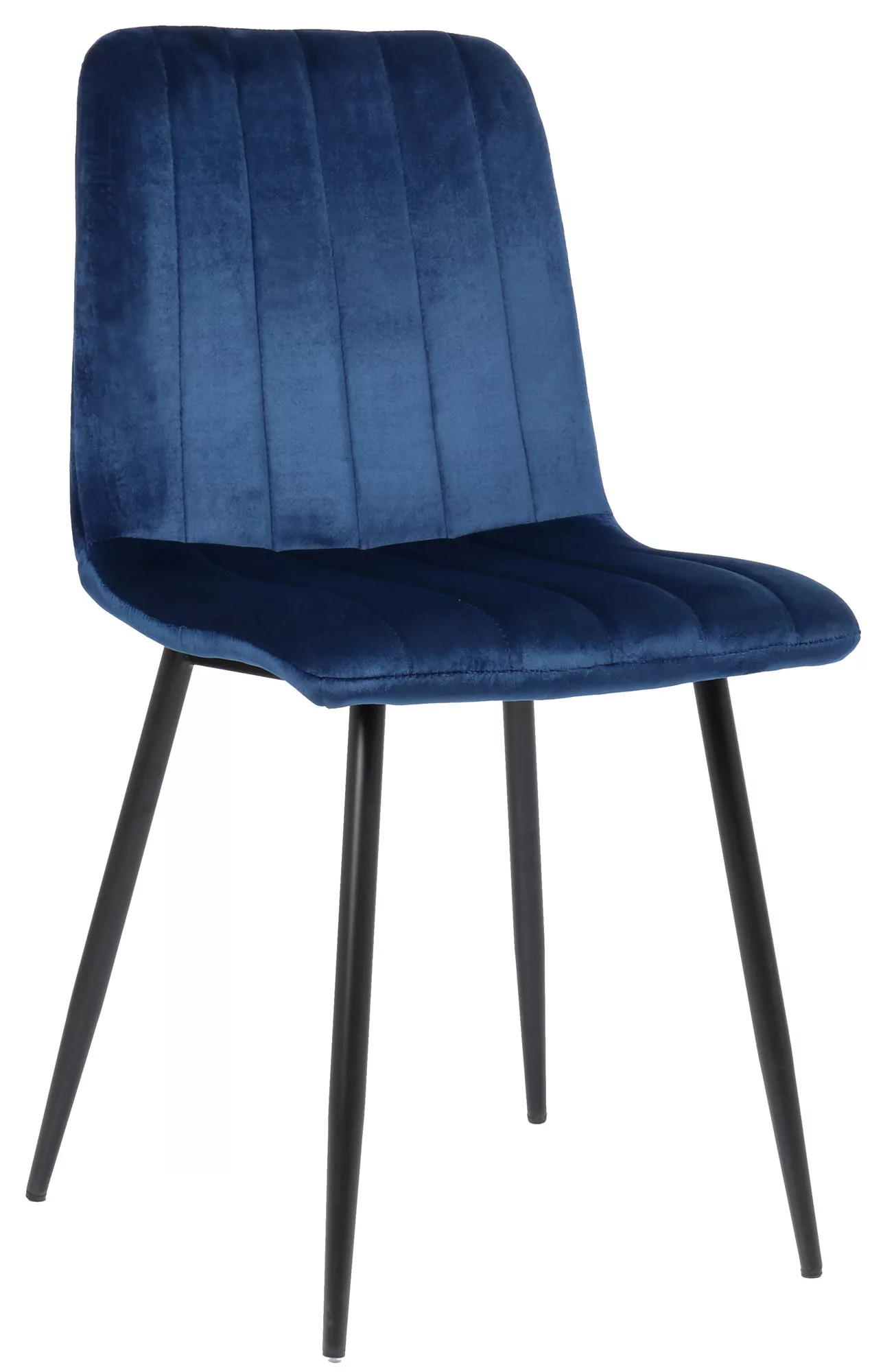 Stuhl Dijon Samt blau günstig online kaufen