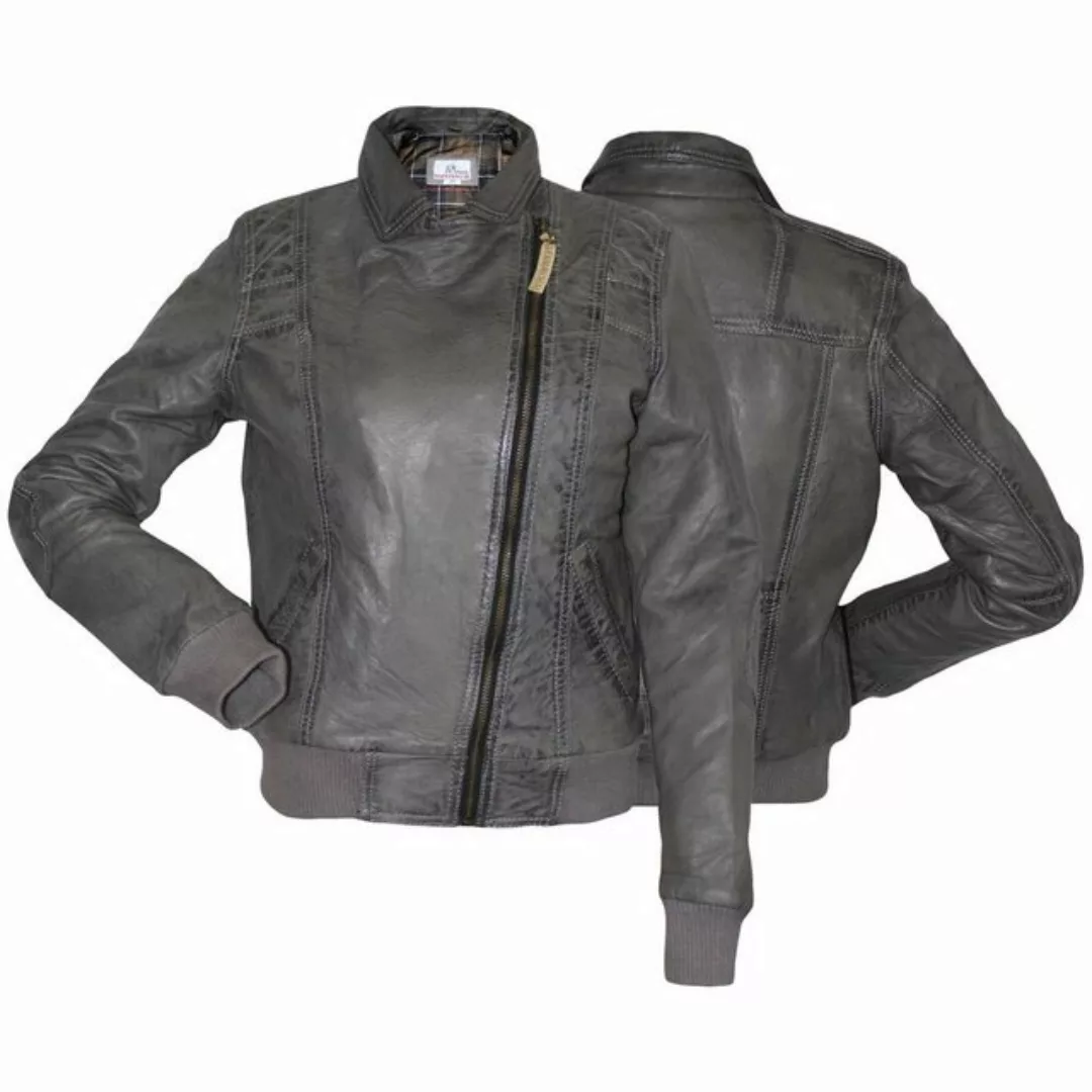 German Wear Lederjacke Trend 404J grau Damen Lederjacke Jacke aus Lamm Napp günstig online kaufen