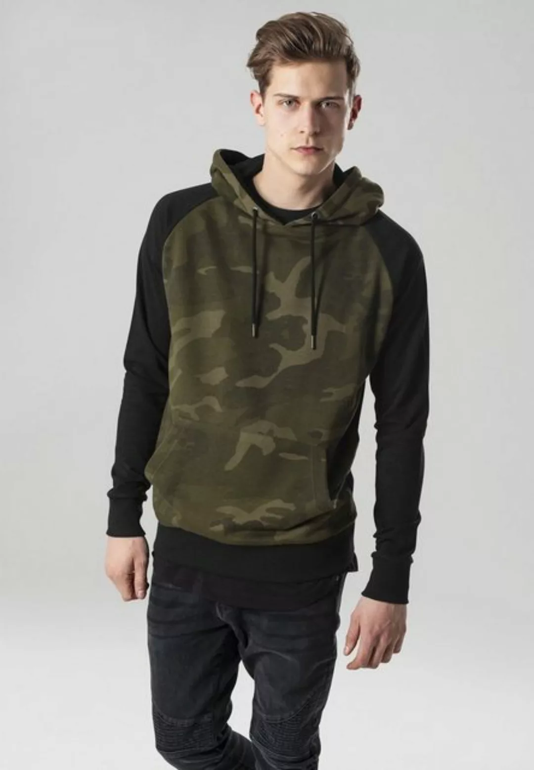 Urban Classics Herren Kapuzensweater Camo Contrast Raglan Hoody günstig online kaufen