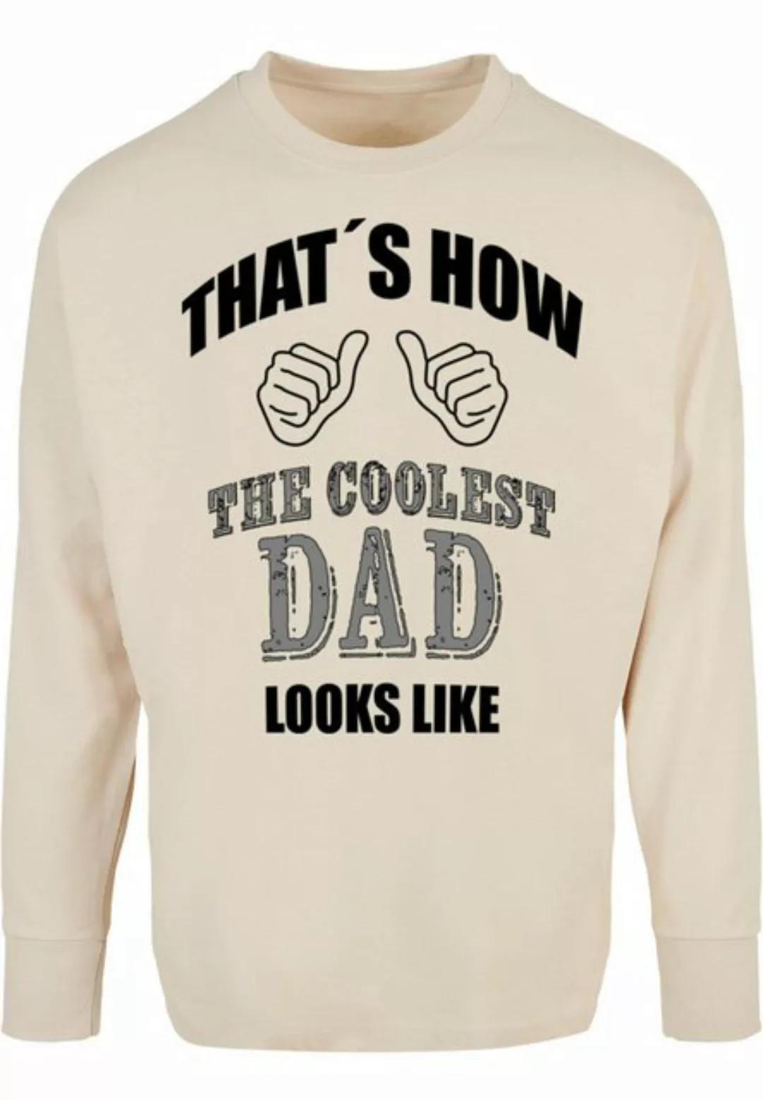 Merchcode Longsleeve Merchcode Herren Coolest Dad Oversized Cut On Sleeve L günstig online kaufen