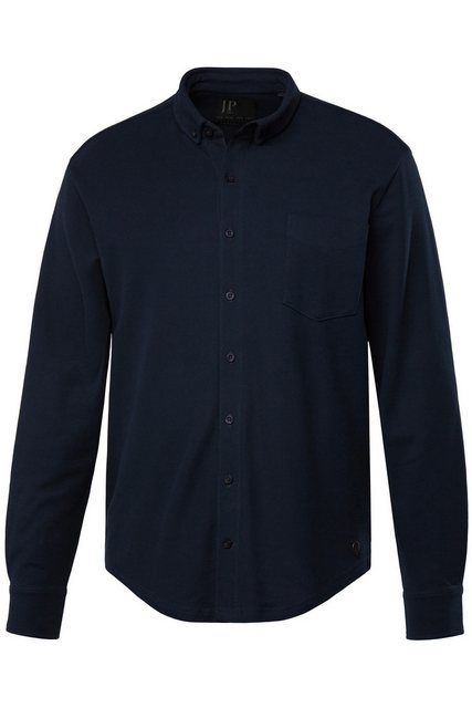 JP1880 Businesshemd JP 1880 Piqué-Karohemd Langarm Modern Fit bis 8 XL günstig online kaufen