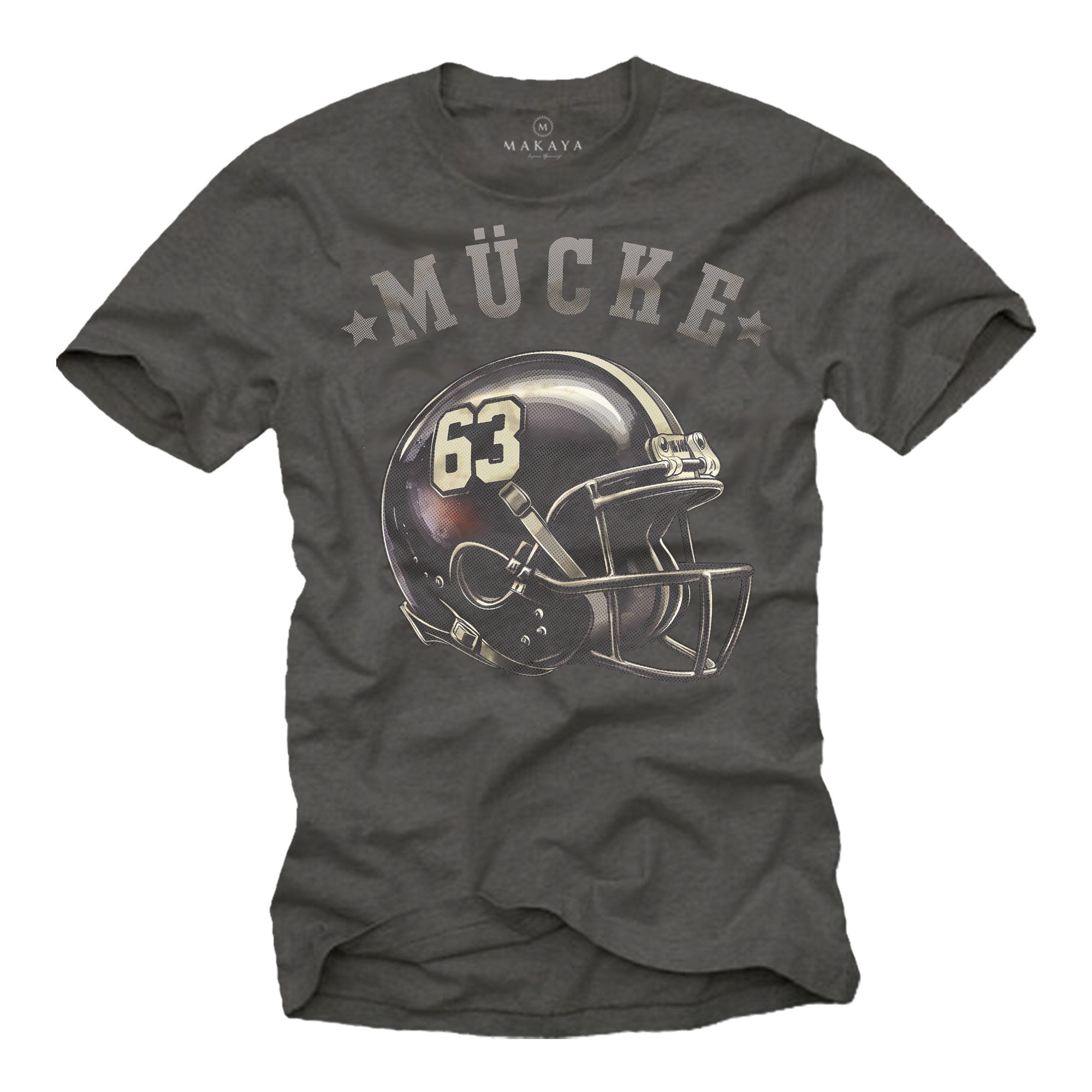 MAKAYA Print-Shirt American Football Helm Mücke günstig online kaufen