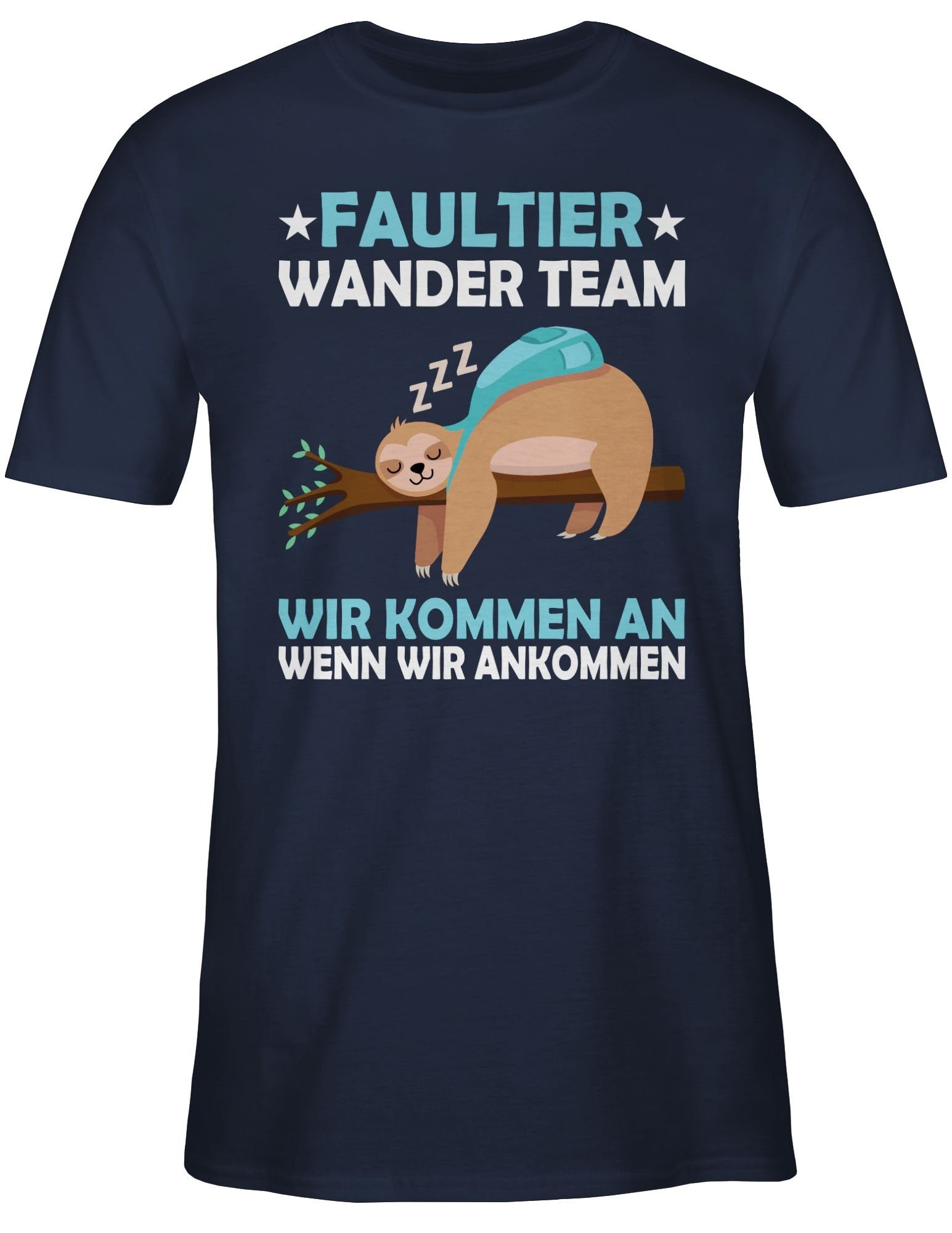 Shirtracer T-Shirt Faultier Wander Team Hiking günstig online kaufen