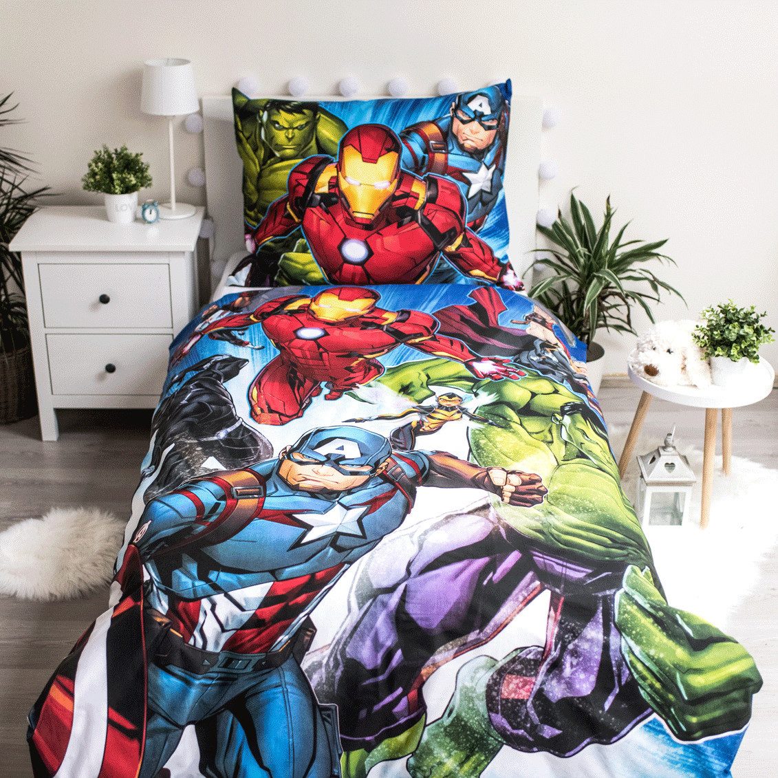 The AVENGERS Bettwäsche MARVEL, Baumwolle, 2 günstig online kaufen