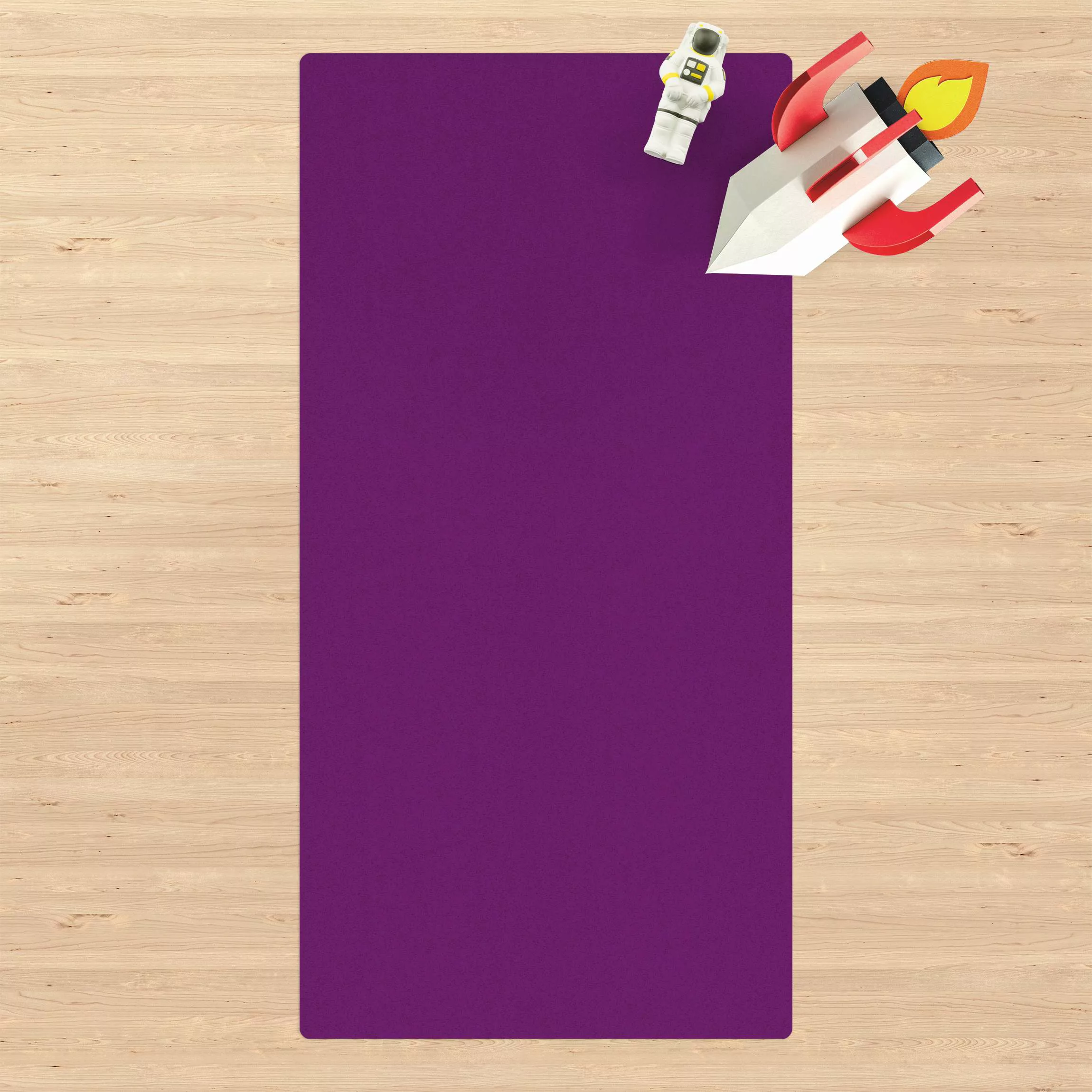 Kork-Teppich Colour Purple günstig online kaufen