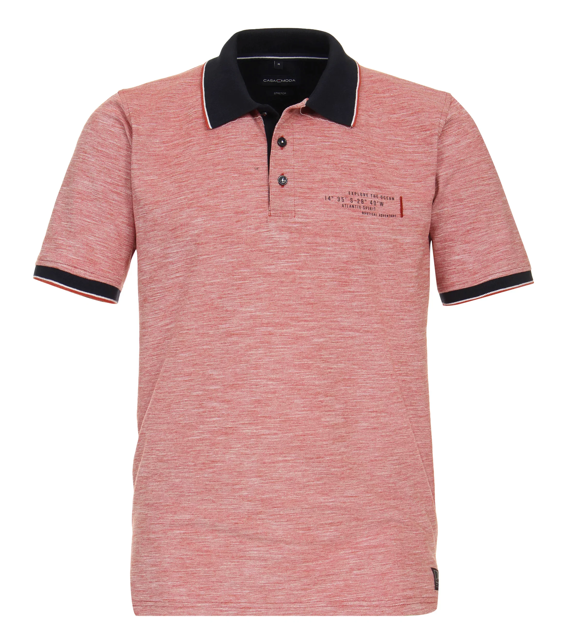 CASAMODA Poloshirt - gestreiftes Polo-Shirt - hochwertiges Kurzarmpolo - He günstig online kaufen