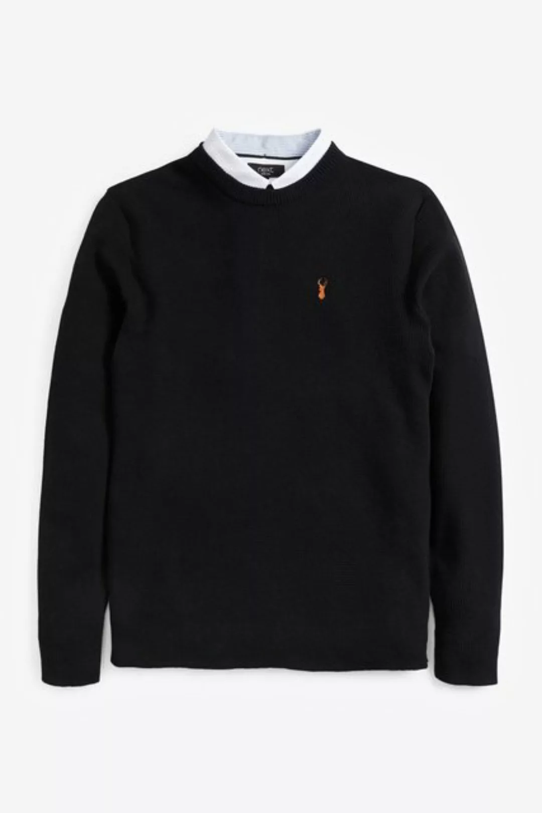 Next 2-in-1-Pullover Oxford-Pullover mit angedeutetem Hemd (1-tlg) günstig online kaufen