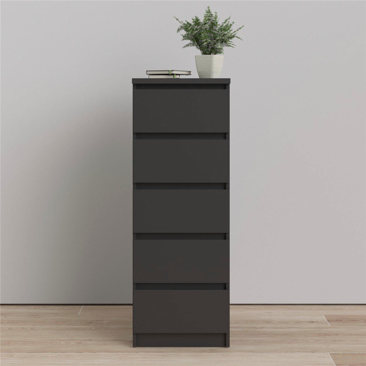 INOSIGN Highboard "Naia, Hochkommode, 5 Schubladen, Aufbewahrung, grifflose günstig online kaufen