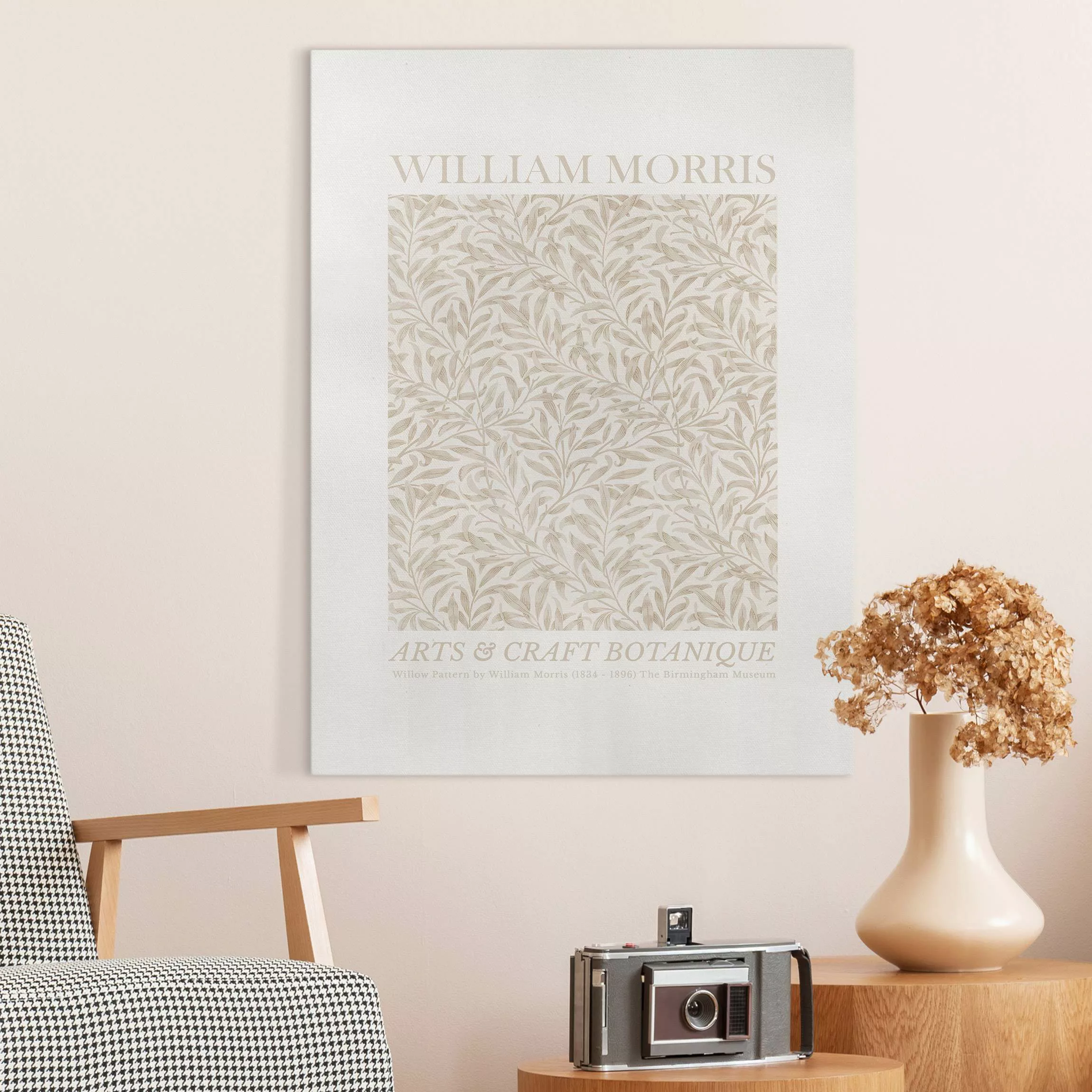 Leinwandbild William Morris - Willow Pattern Beige günstig online kaufen