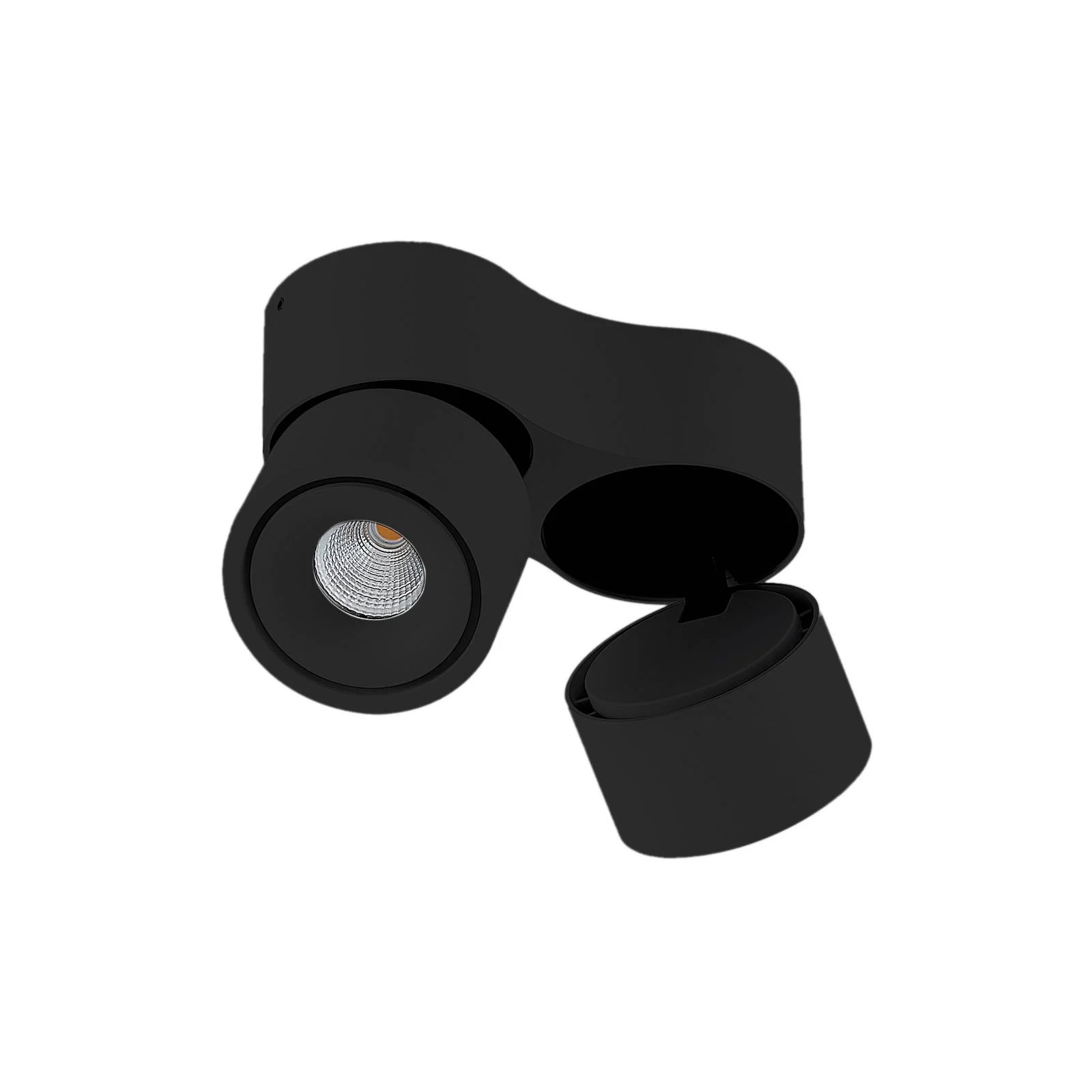 Arcchio LED-Deckenstrahler Rotari, 8,9W, 2-flammig, schwarz günstig online kaufen