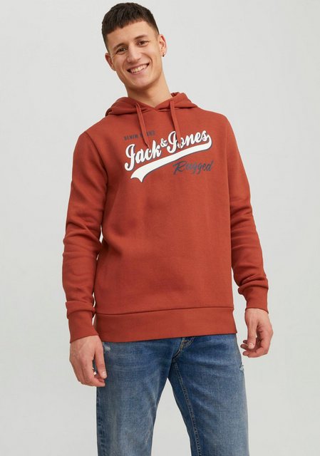 Jack & Jones Kapuzensweatshirt Kapuzensweatshirt JJELOGO SWEAT Cinnarbar günstig online kaufen