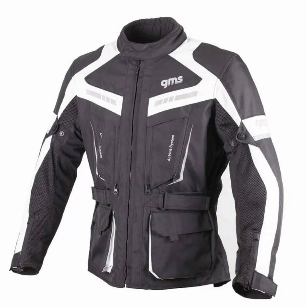 gms Motorradjacke GMS Jacke Track Light - schwarz-weiss S günstig online kaufen