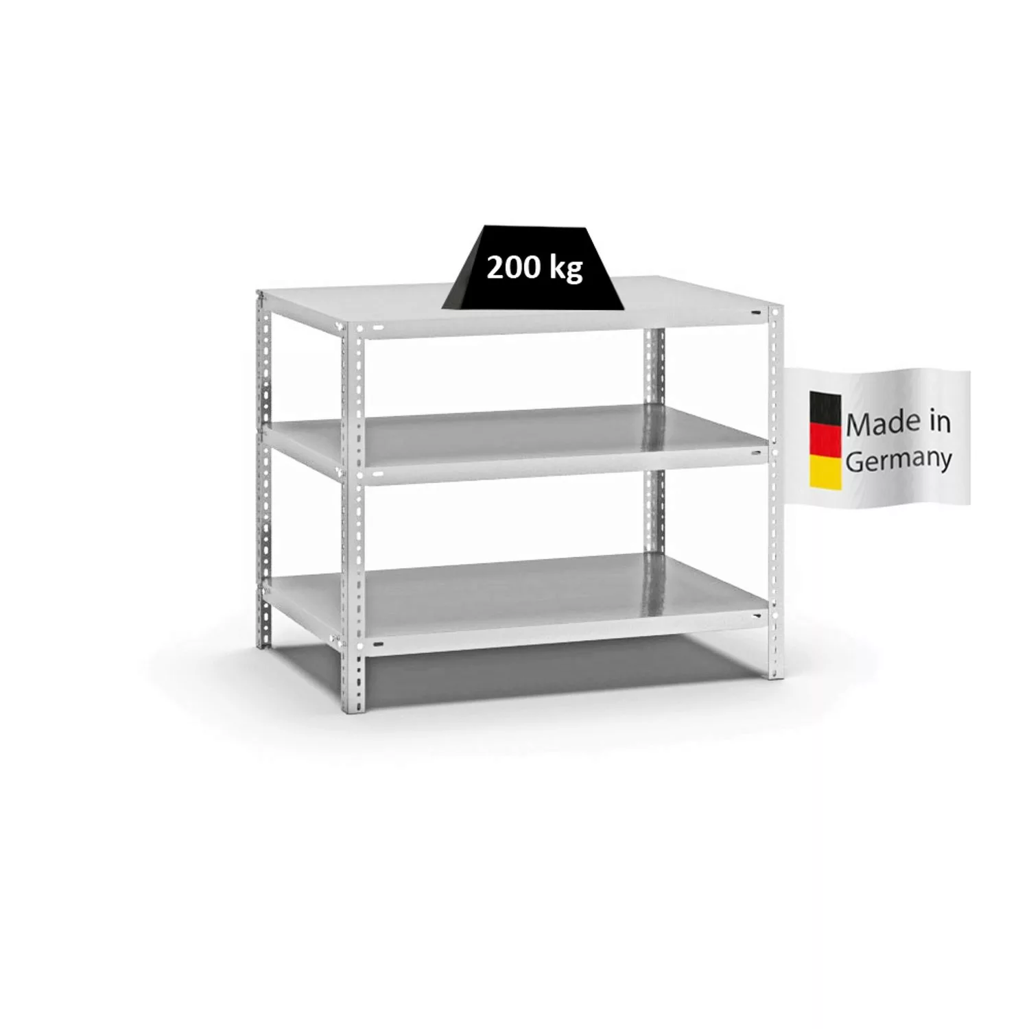 PROREGAL Fachbodenregal Schraubsystem Medium-Duty Grundregal HxBxT 80 x 100 günstig online kaufen