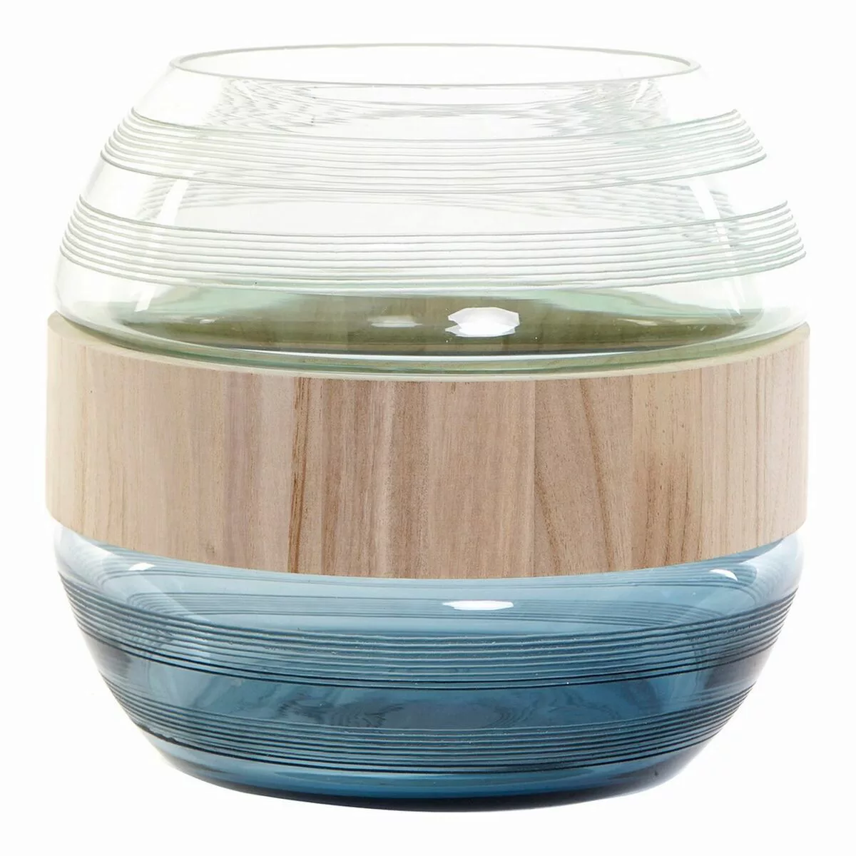 Vase Dkd Home Decor Blau Minze Holz Kristall Moderne (25 X 25 X 22 Cm) günstig online kaufen
