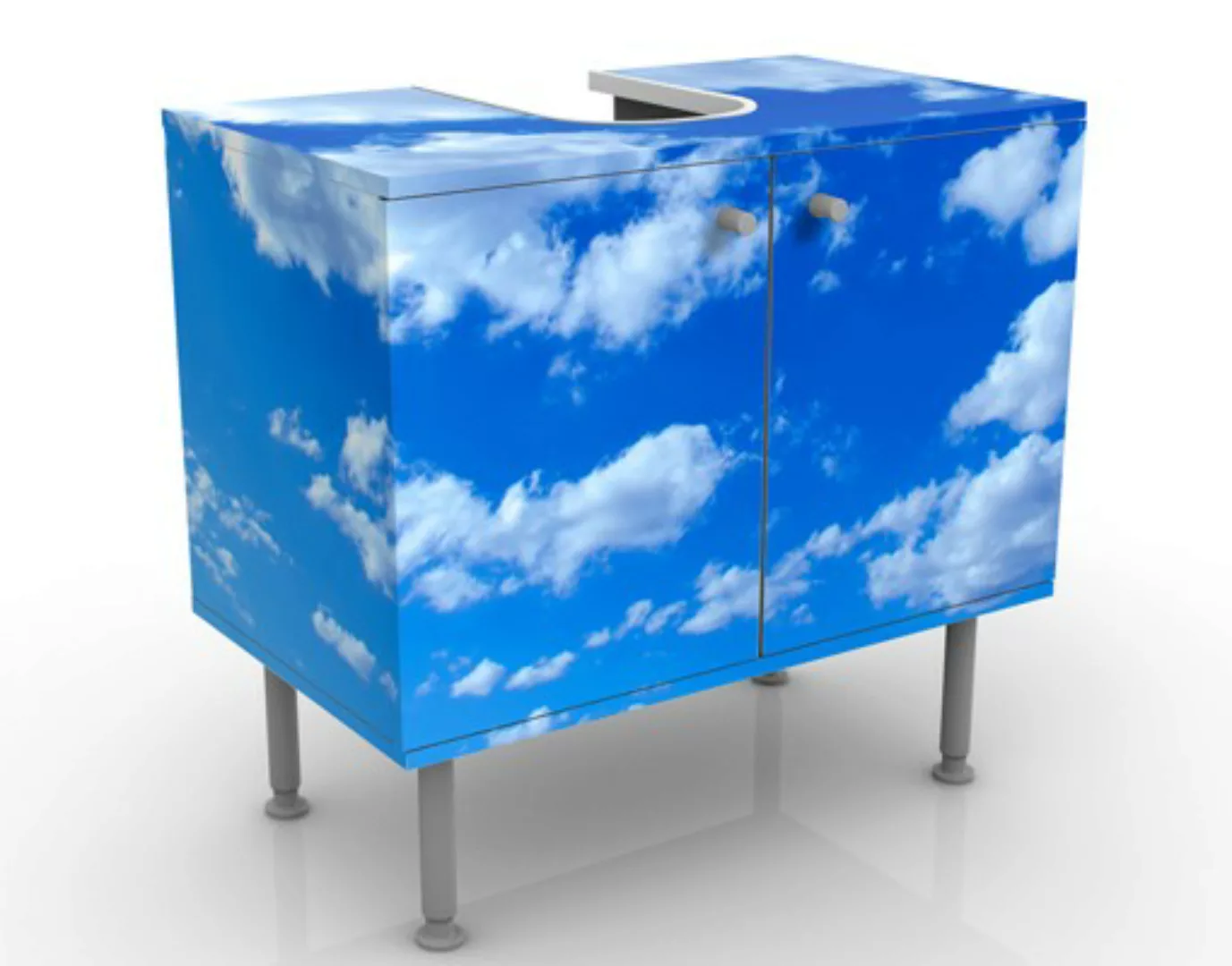 Waschbeckenunterschrank Kunstdruck Wolkenhimmel günstig online kaufen