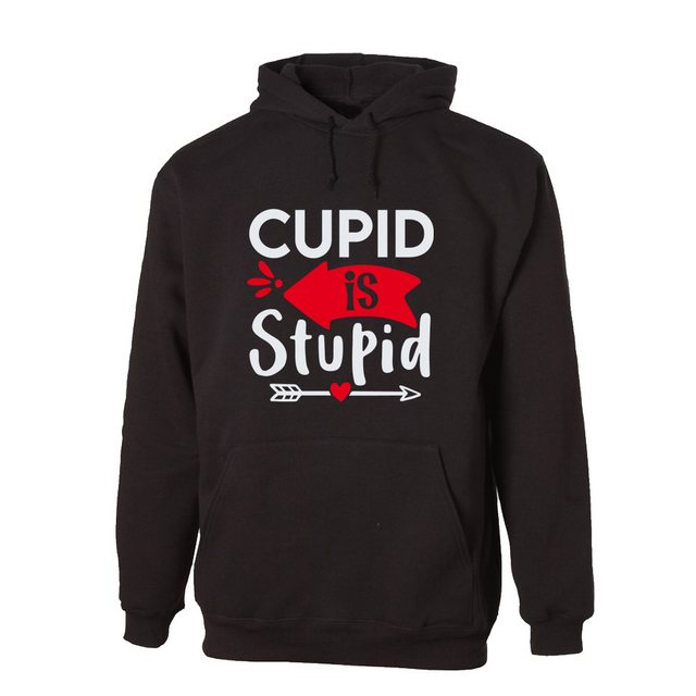 G-graphics Hoodie Cupid is stupid Unisex mit trendigem Frontprint mit Spruc günstig online kaufen