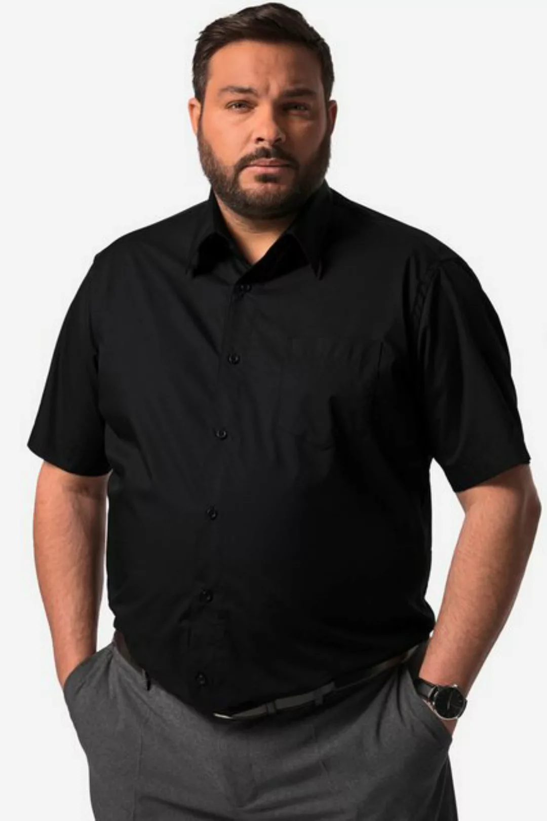Men Plus Kurzarmhemd Men+ Businesshemd Halbarm EasyCare Vario-Kragen günstig online kaufen