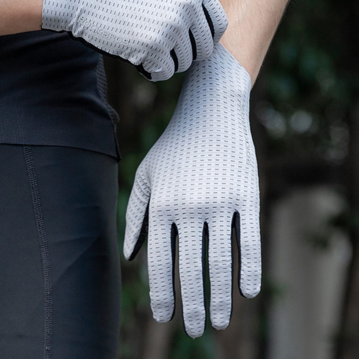 ROCKBROS Fahrradhandschuhe Rockbros Atmungsaktive Vollfinger-Fahrradhandsch günstig online kaufen