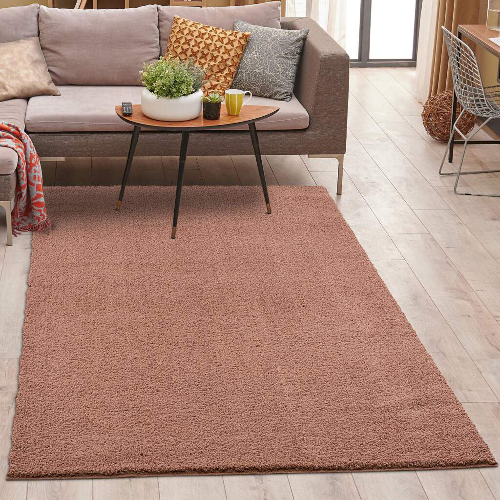 Carpet City Hochflor-Teppich »Plainy«, rechteckig, 30 mm Höhe, Shaggy Polye günstig online kaufen