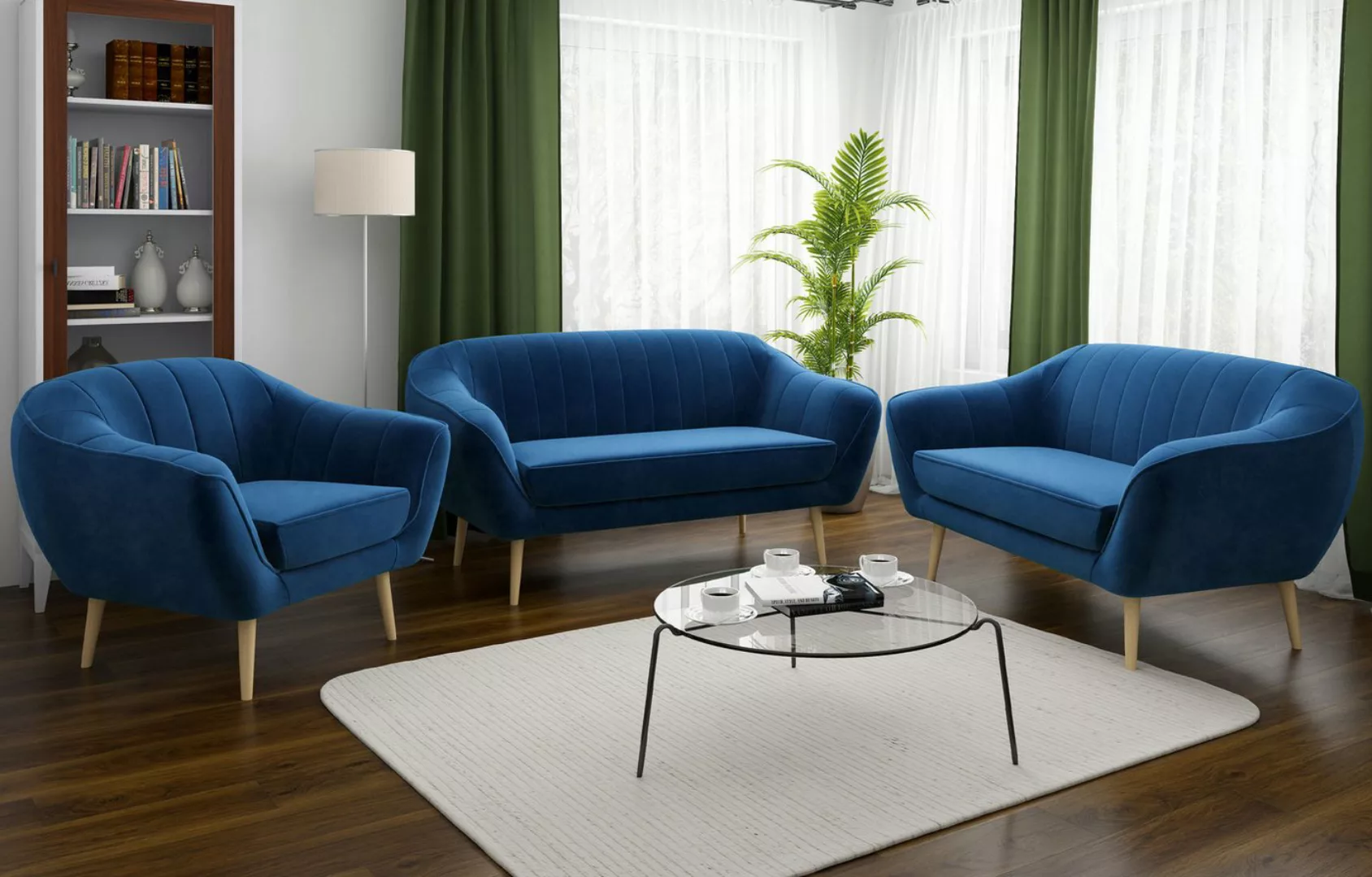 MKS MÖBEL Sofa GAJA 3 2 1, Sofa Set 3+2+1, Skandinavische Deko Polstersofa, günstig online kaufen