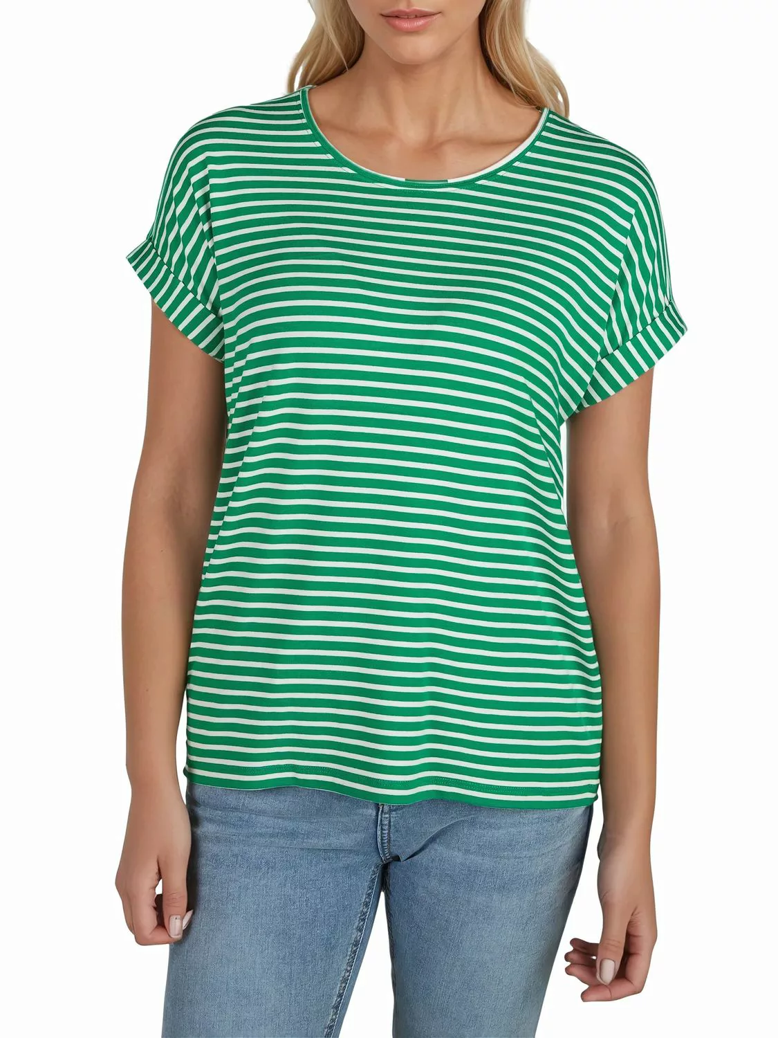 Only Tshirt Damen Bluse Top ONLMOSTER 2er Pack Regular Fit günstig online kaufen