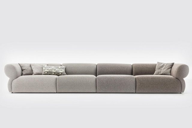 Xlmoebel Sofa Großes Sofa Couch 6-Sitzer Italienische Möbel XXL-Sofas Texti günstig online kaufen