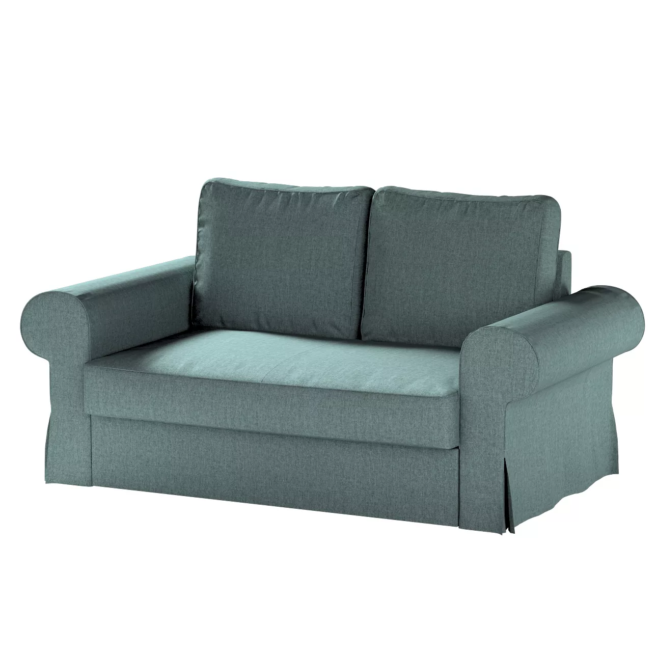 Bezug für Backabro 2-Sitzer Sofa ausklappbar, grau- blau, Bezug für Backabr günstig online kaufen