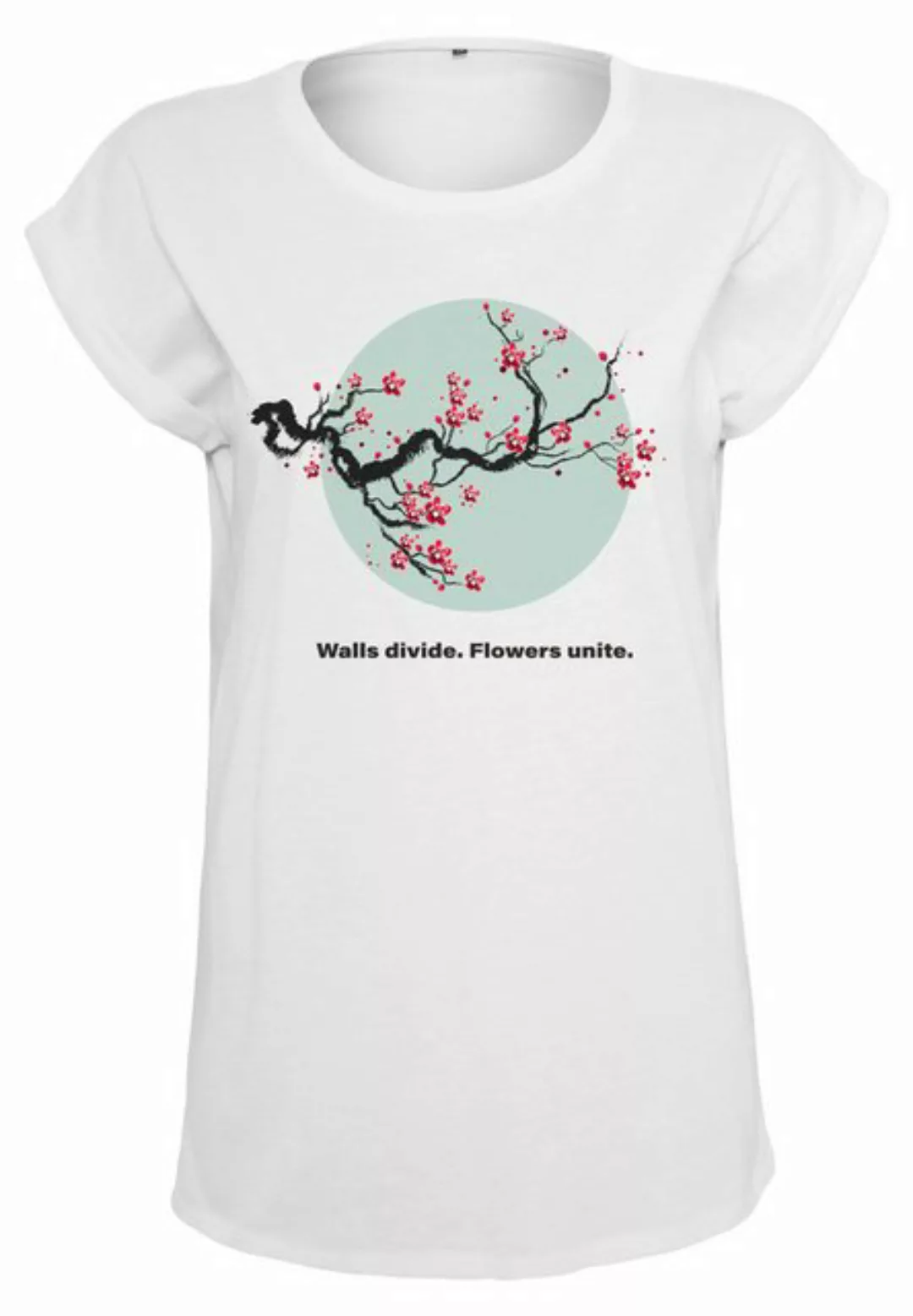 MisterTee T-Shirt "MisterTee Damen Ladies Flowers Unite Tee" günstig online kaufen