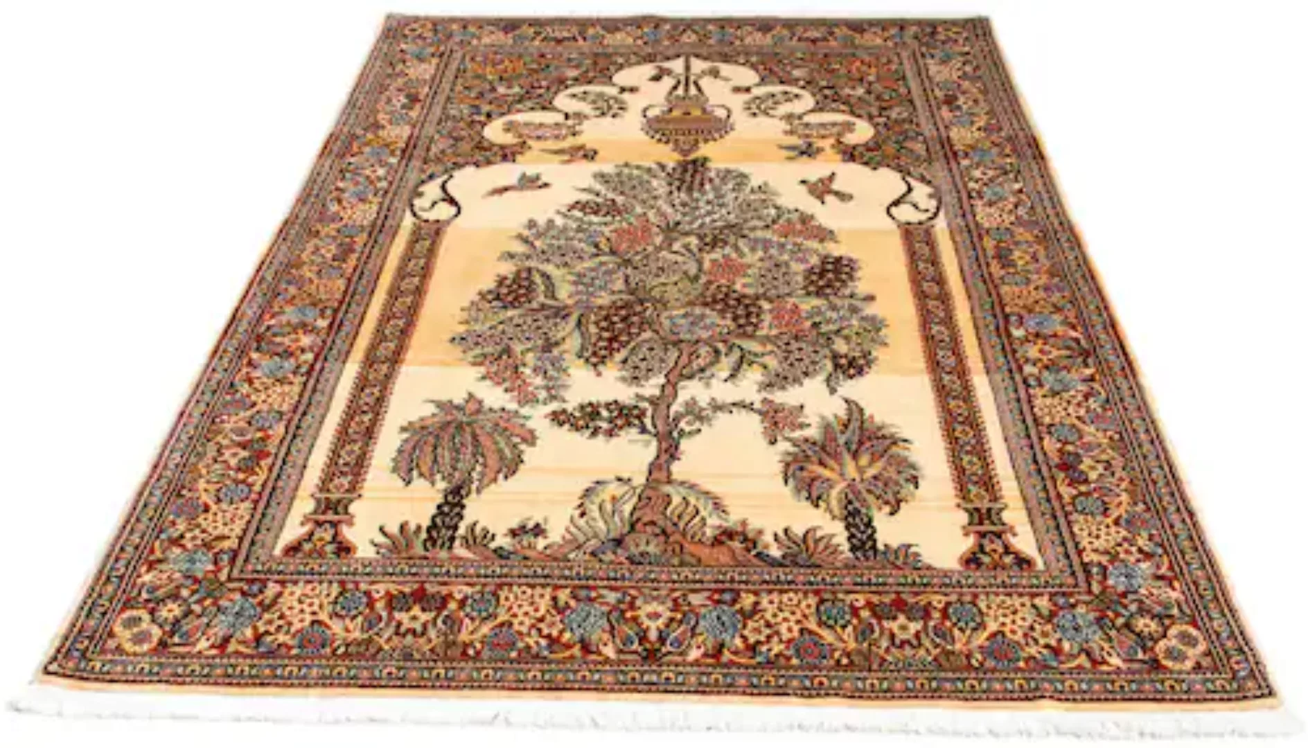 morgenland Seidenteppich »Ghom Medaillon 210 x 139 cm«, rechteckig günstig online kaufen