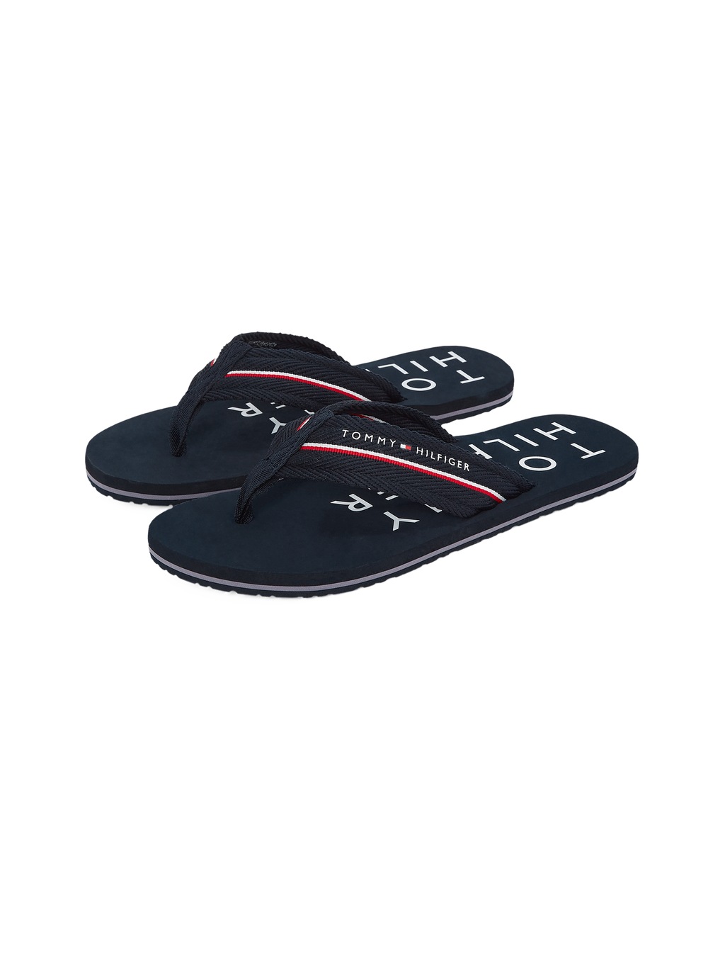 Tommy Hilfiger Zehentrenner "TOMMY HILFIGER WEB BEACH SANDAL", Dianette, So günstig online kaufen