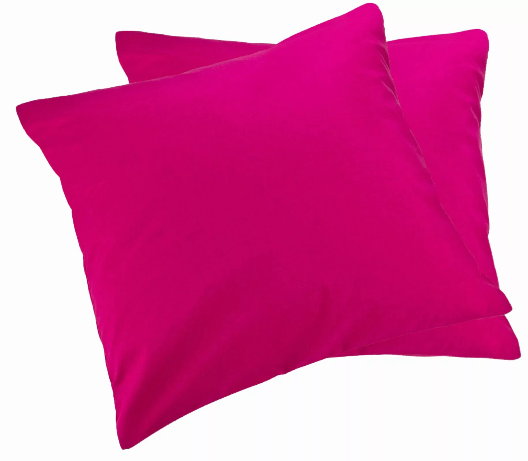 2er Pack MOON-Luxury Linon Kissenbezug 100% Baumwolle-pink-60x60 günstig online kaufen