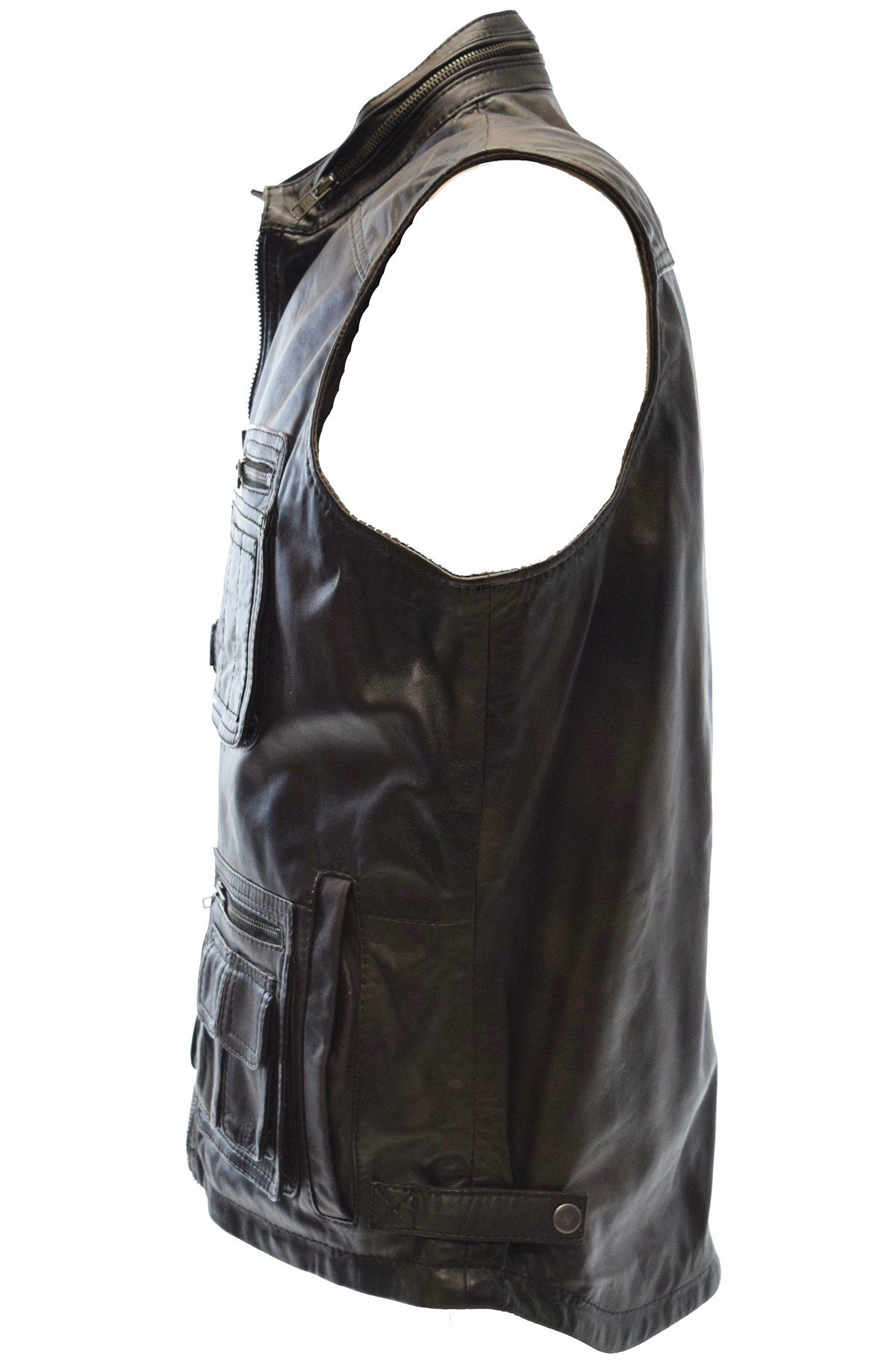 Zimmert Leather Lederweste Julius Schwarz, weiches günstig online kaufen