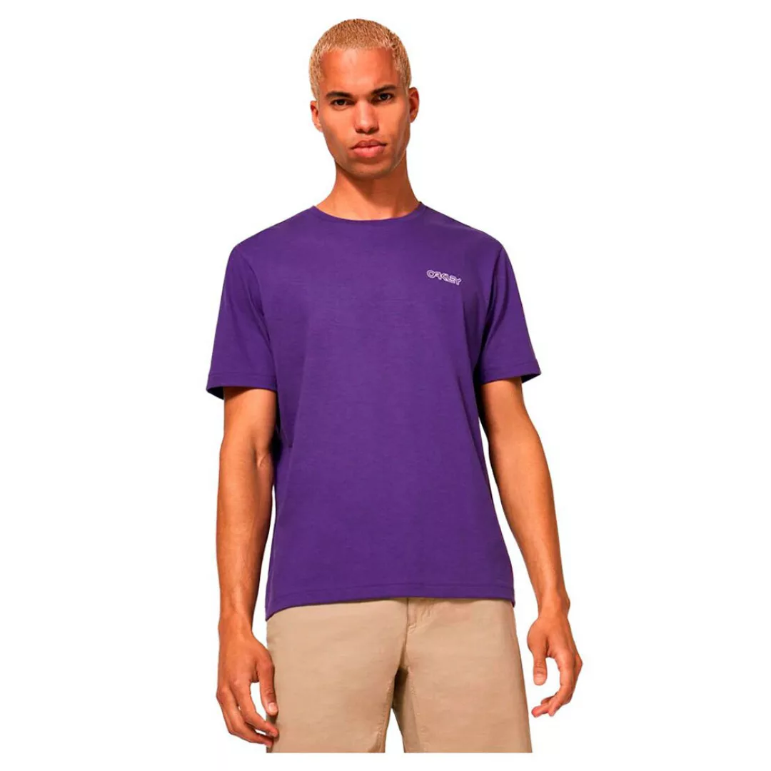Oakley Apparel Twisted Wave B1b Kurzärmeliges T-shirt S Deep Violet günstig online kaufen