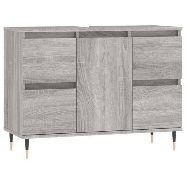 vidaXL Waschbeckenunterschrank Badschrank Grau Sonoma 80x33x60 cm Holzwerks günstig online kaufen