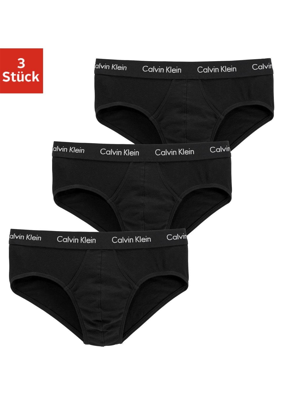 Calvin Klein 3-er Set Slips Schwarz günstig online kaufen