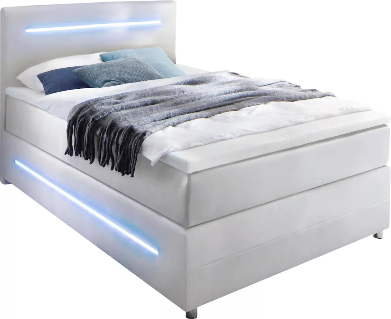 meise.möbel Boxspringbett Lights, mit LED Beleuchtung, wahlweise mit Bettka günstig online kaufen
