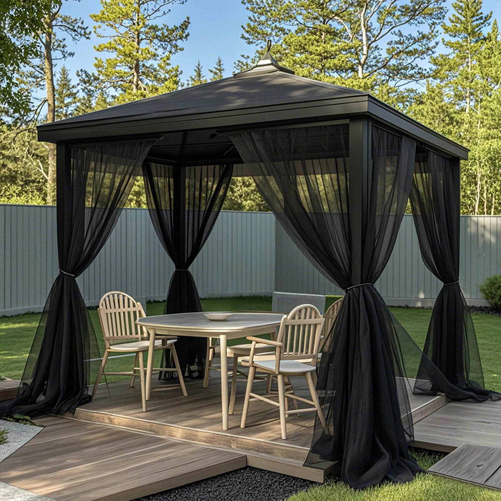 Jibenhome Moskitonetz Outdoor Gardine DIY Verstellbare günstig online kaufen