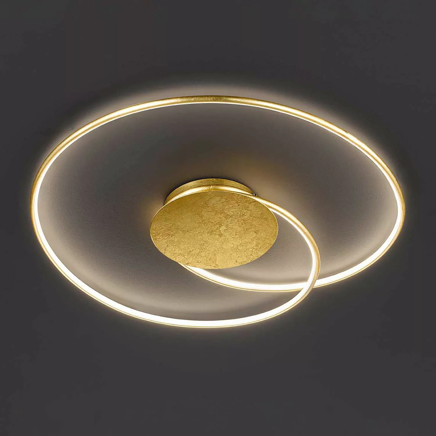 LED Deckenleuchte Opus in Gold 110x650x700 mm günstig online kaufen