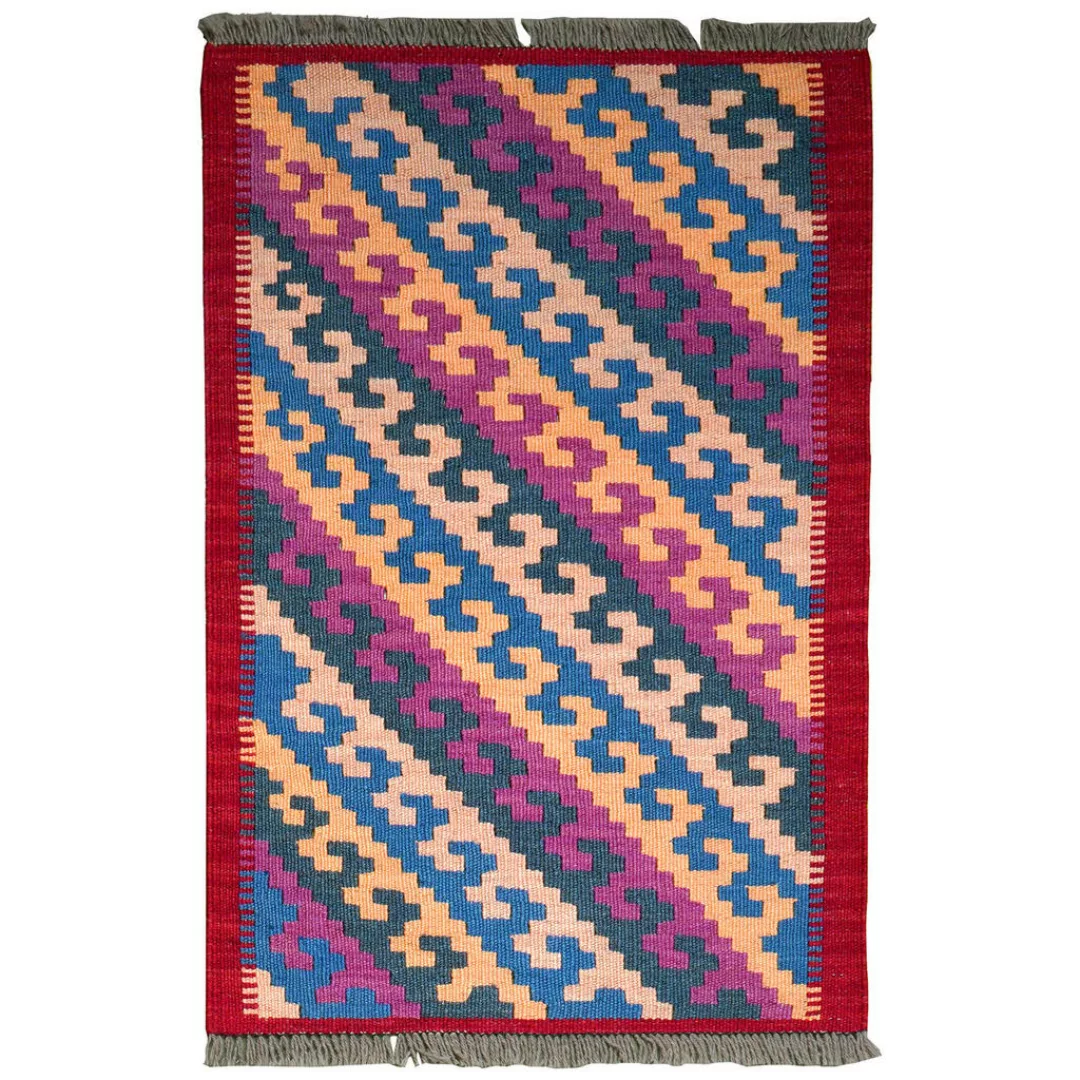 PersaTepp Teppich Kelim Gashgai multicolor B/L: ca. 60x92 cm günstig online kaufen