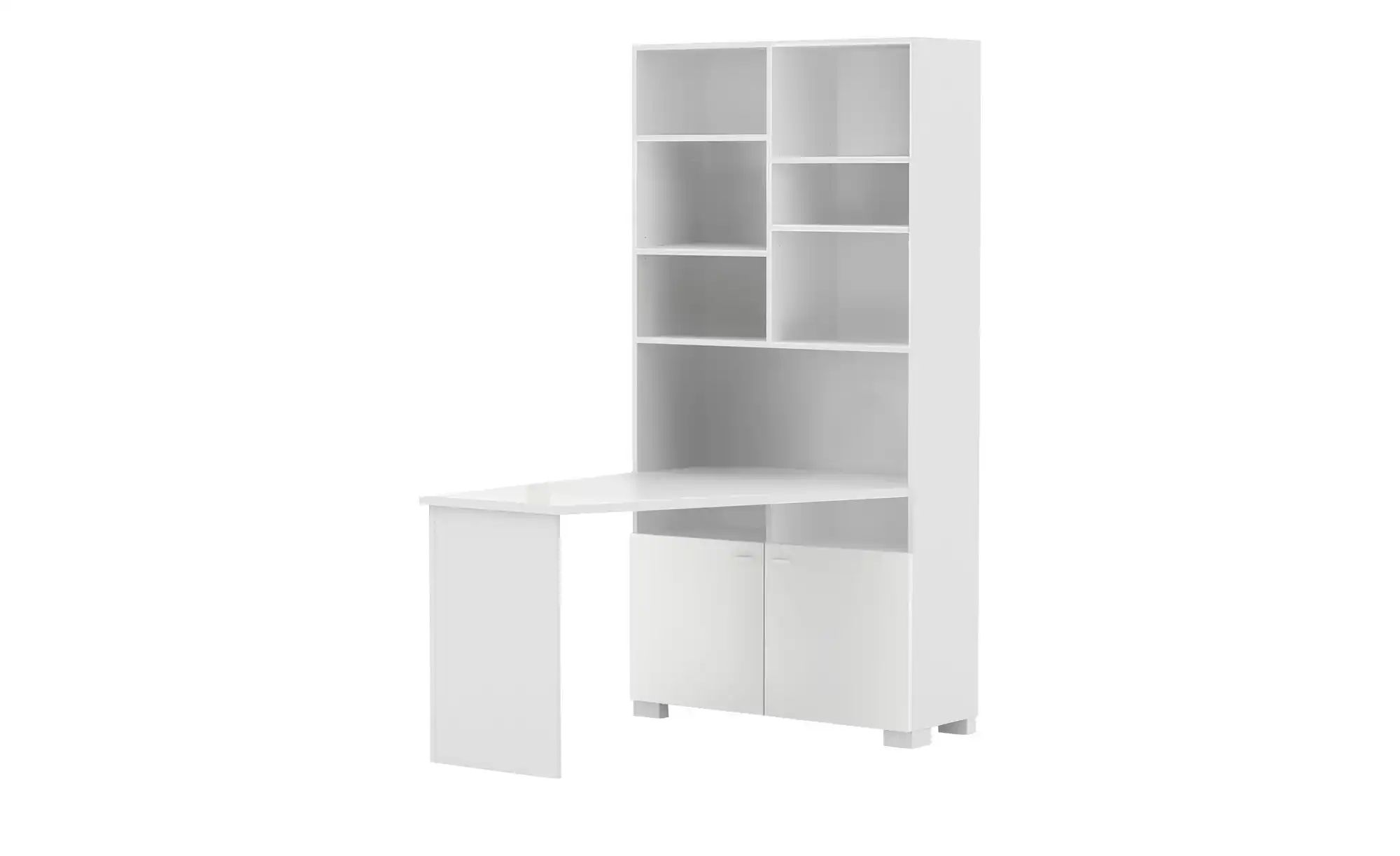 Schreibtischregal  Uni White ¦ weiß ¦ Maße (cm): B: 99,6 H: 200 Regale > St günstig online kaufen