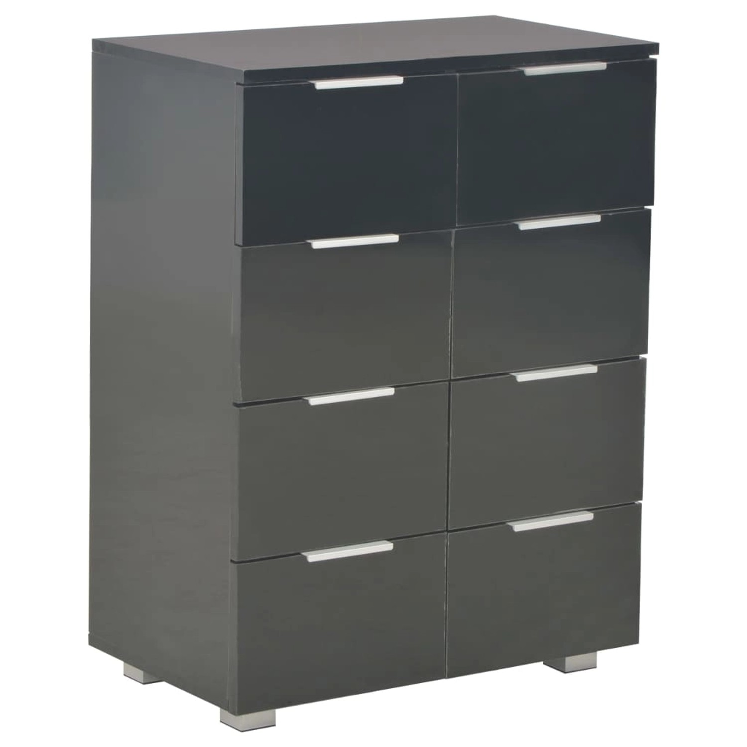 vidaXL Sideboard Hochglanz-Schwarz 60x35x80 cm Holzwerkstoff günstig online kaufen