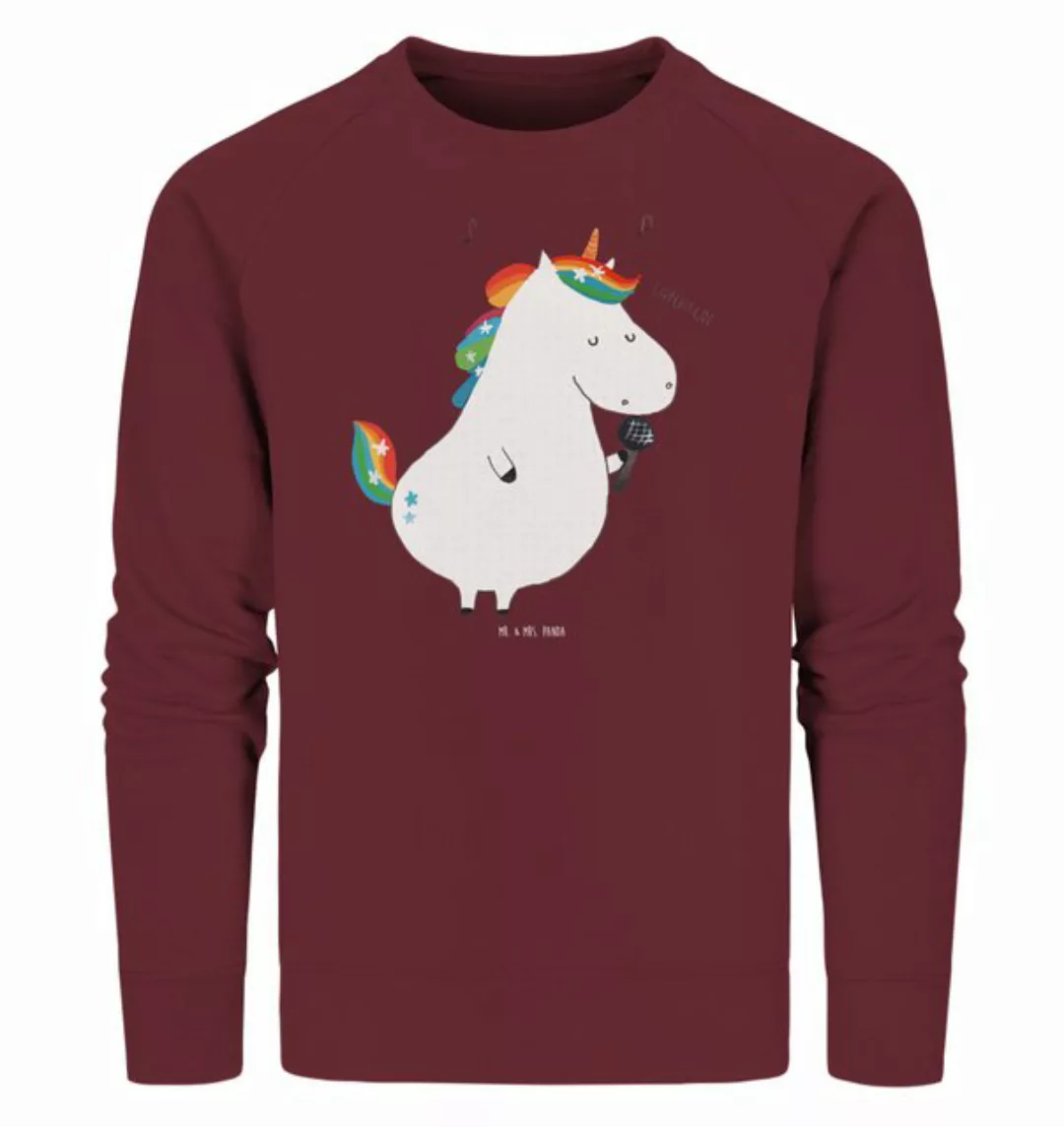 Mr. & Mrs. Panda Longpullover Größe L Einhorn Sänger - Burgundy - Geschenk, günstig online kaufen