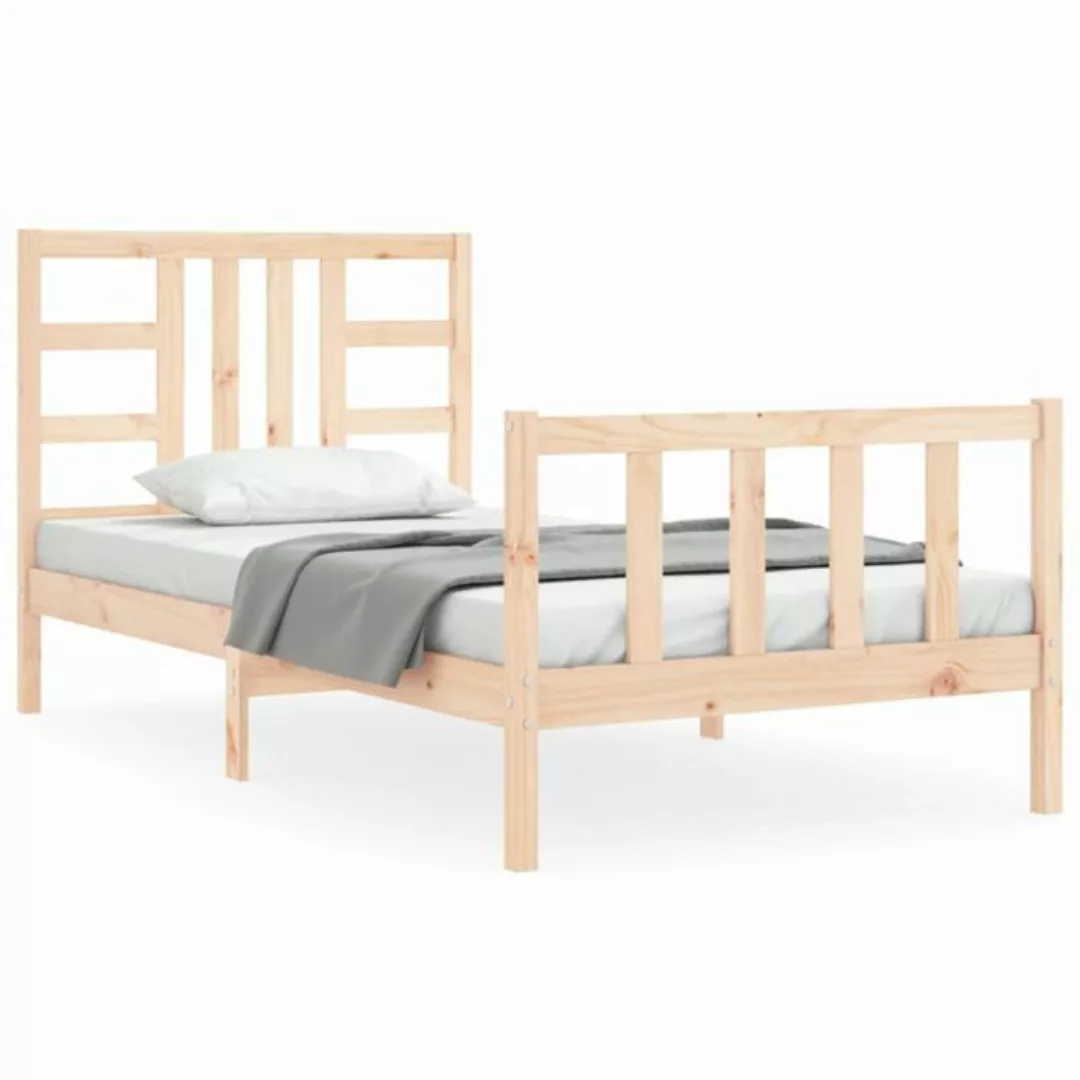 vidaXL Bett Massivholzbett ohne Matratze 90x200 Kiefernholz günstig online kaufen