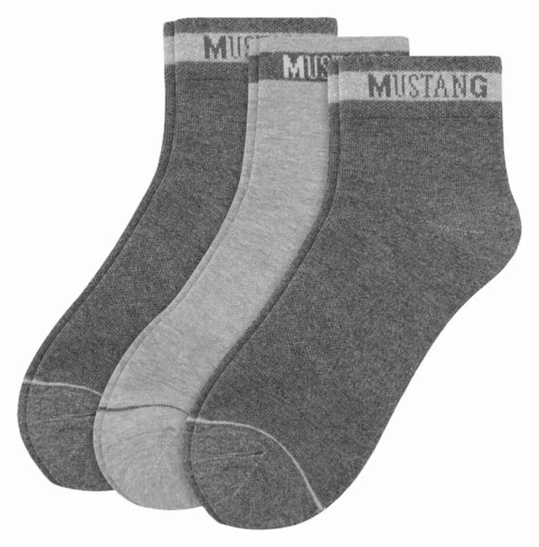 Mustang Herren Quarter Socken True Denim 3er Pack günstig online kaufen