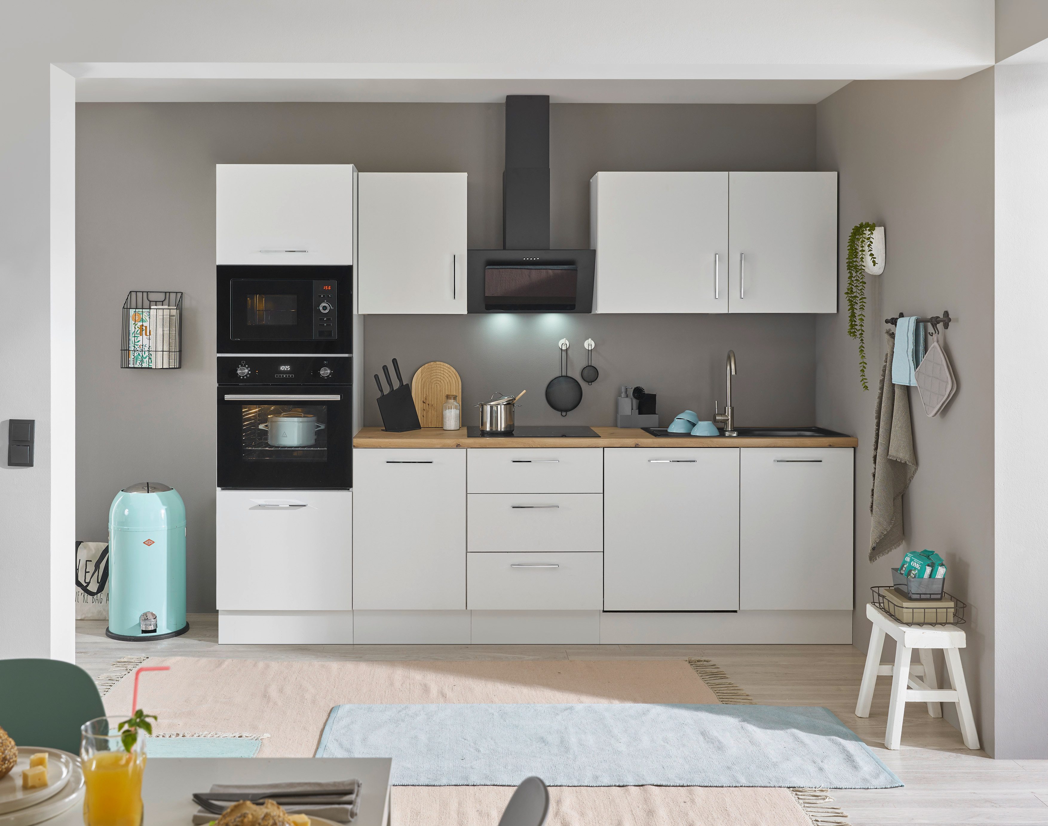 BASIC by Balculina Küchenzeile "Turin", Breite 280 cm, wahlweise mit E-Gerä günstig online kaufen