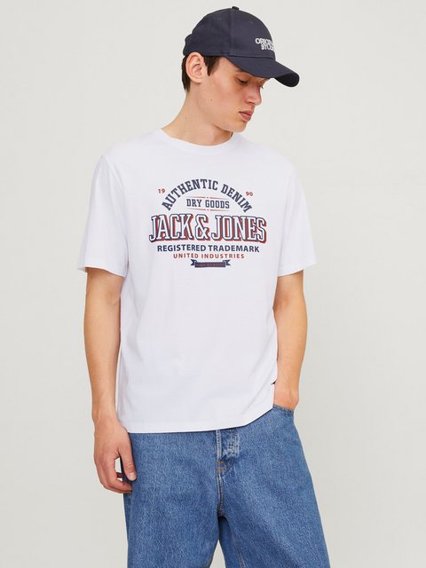 Jack & Jones Rundhalsshirt JJELOGO TEE SS O-NECK 2 COL AW24 SN günstig online kaufen